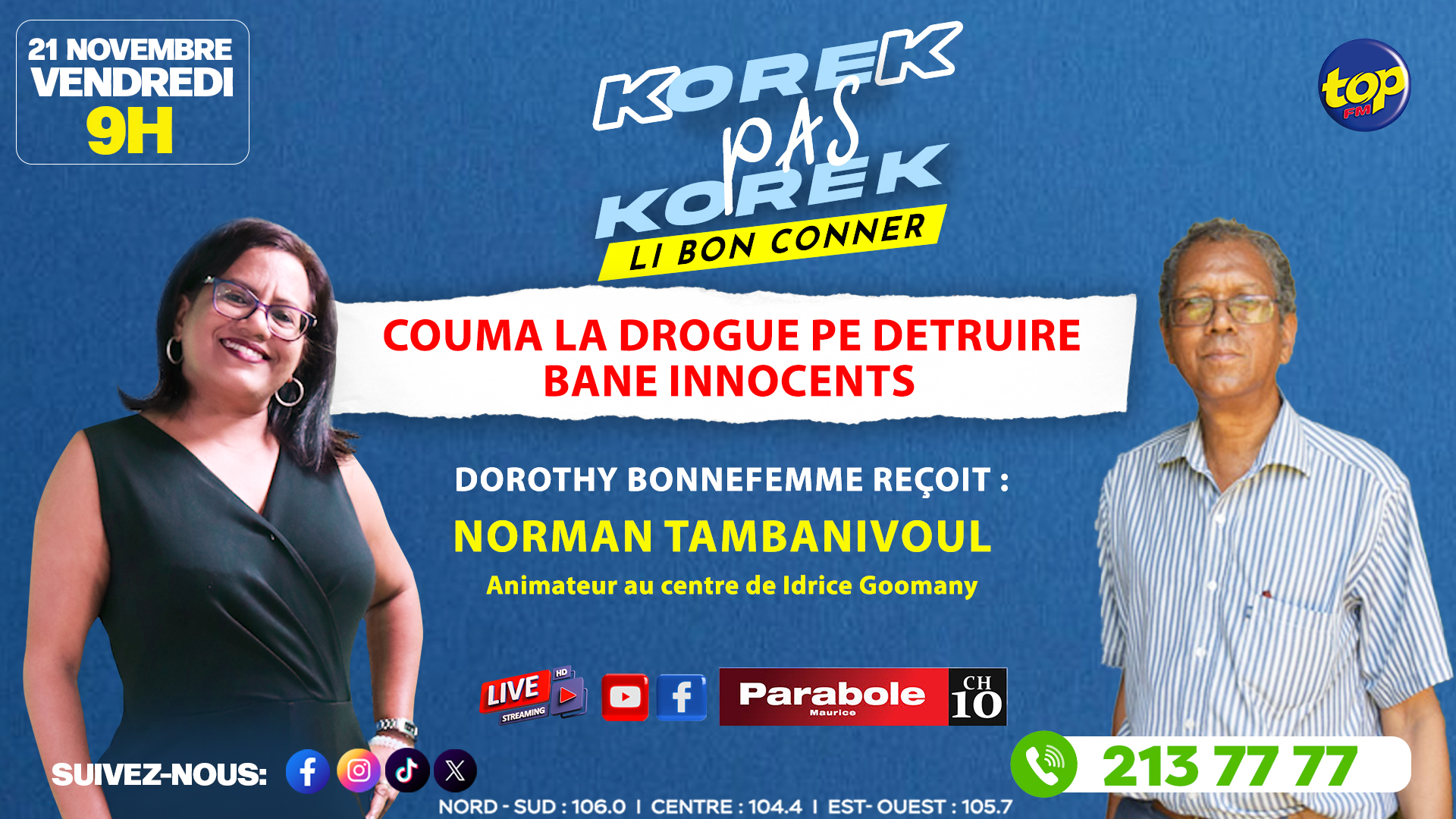 TOP - 🔵 KOREK PAS KOREK [LI BON CONNER] Thème : Couma la drogue pe ...