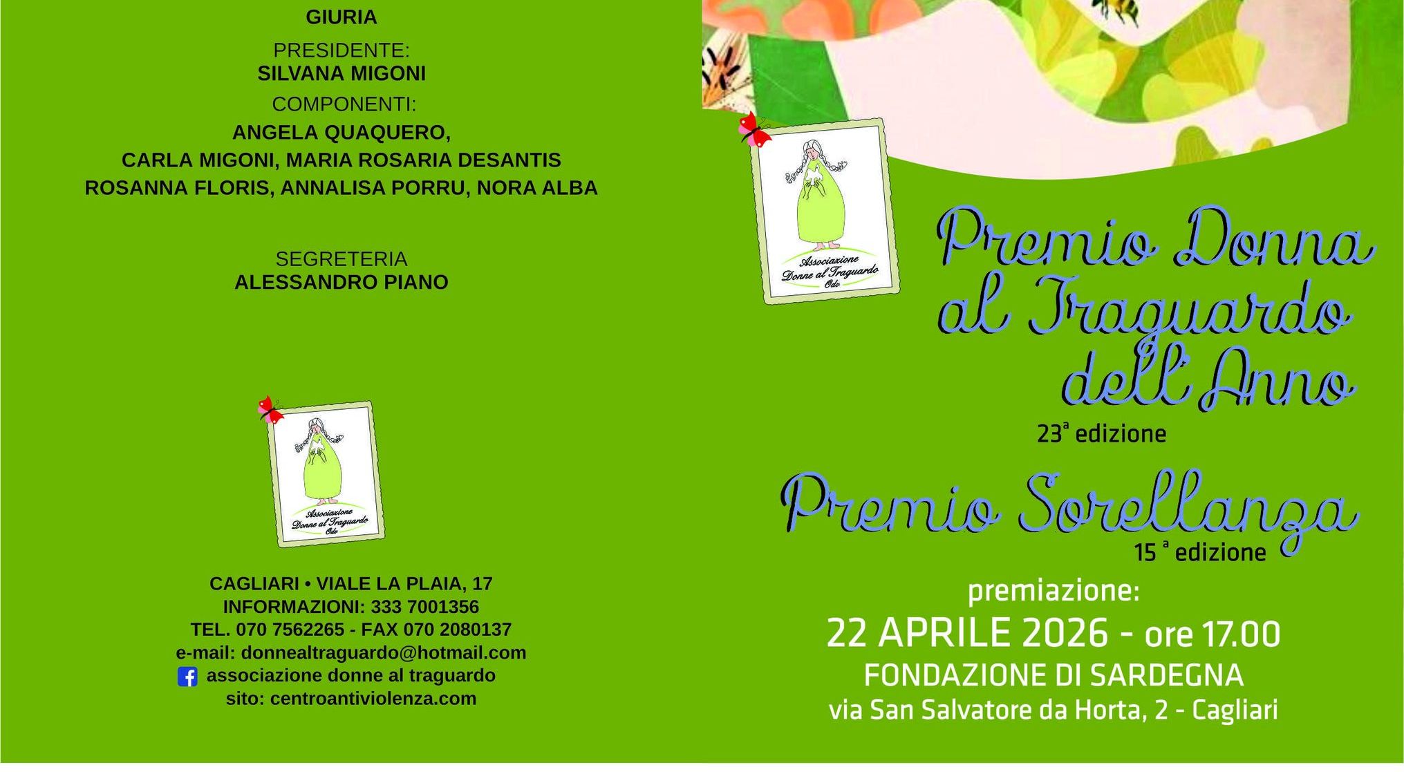 Premio Donna al Traguardo dell'Anno 2026 XXIII edizione