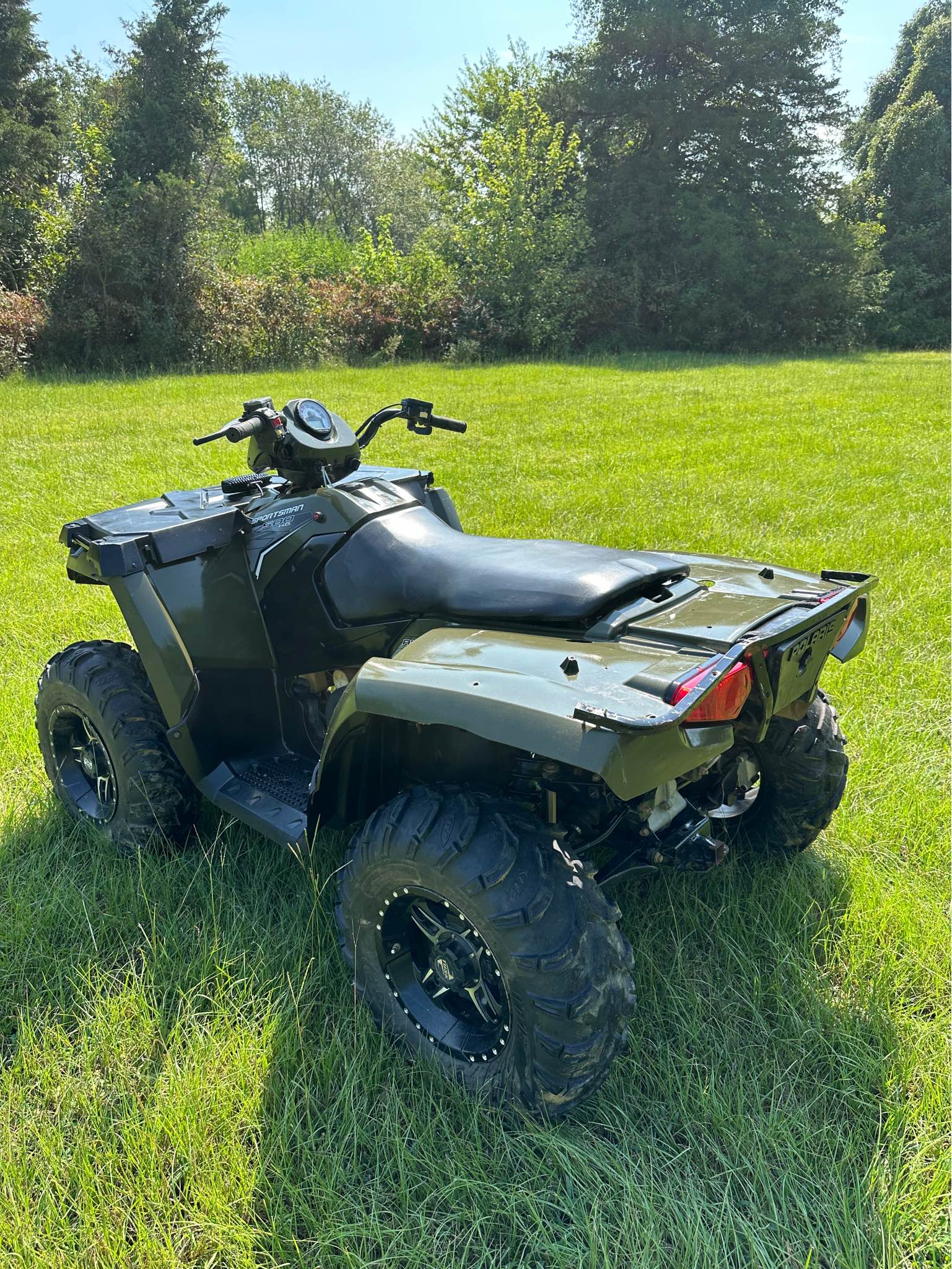 ATV Quad Gear Seat Cover Black For Polaris Sportsman 2005-2013 400