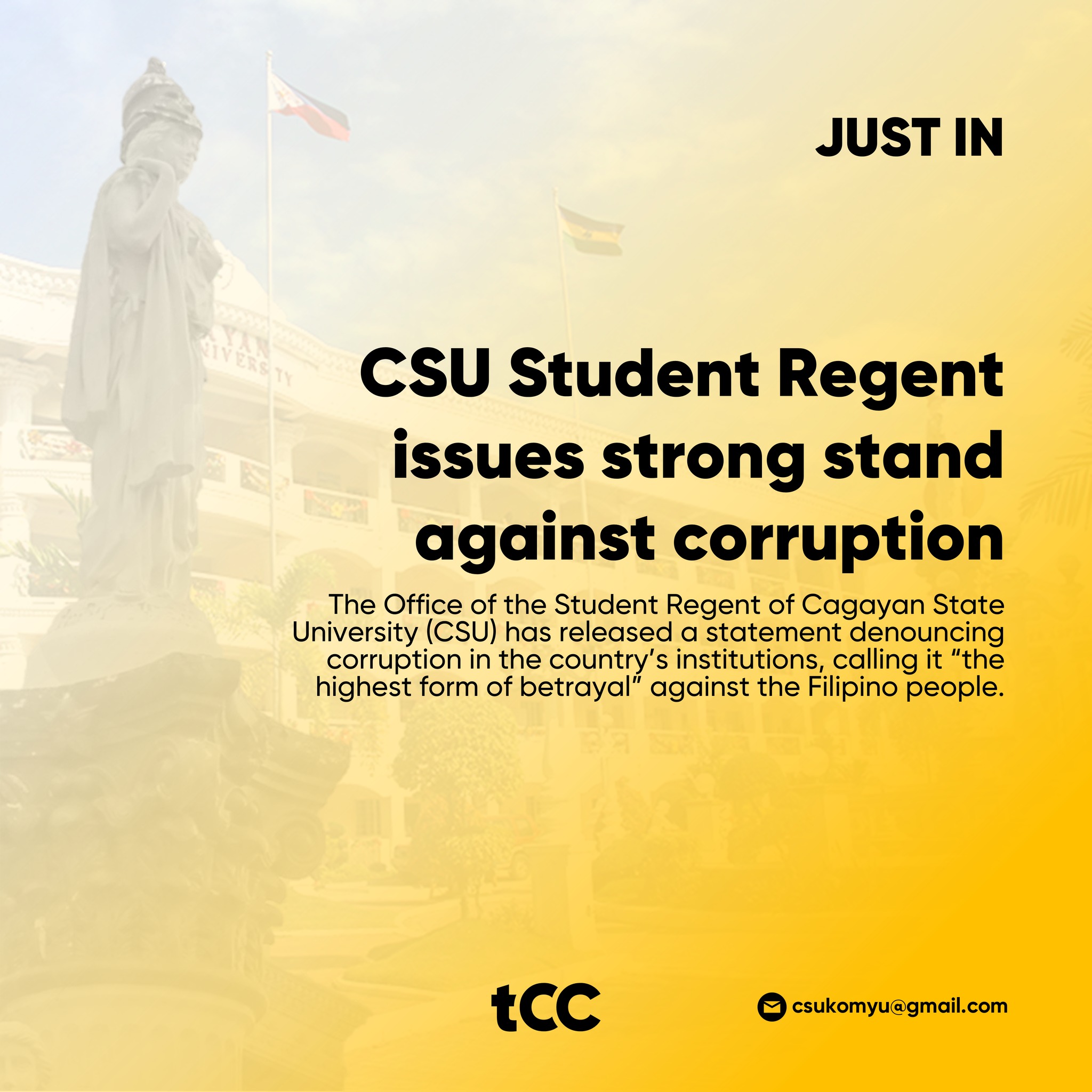 The CSU - JUST IN | CSU Student Regent issues strong stand against ...
