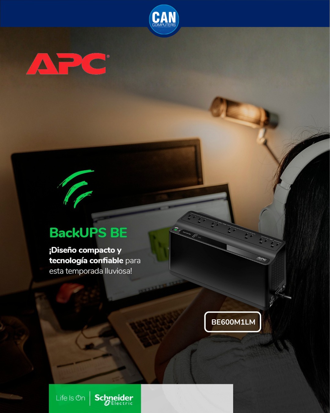 Can - Protege lo que más importa. Con el UPS APC ES 600VA, mantén tus ...