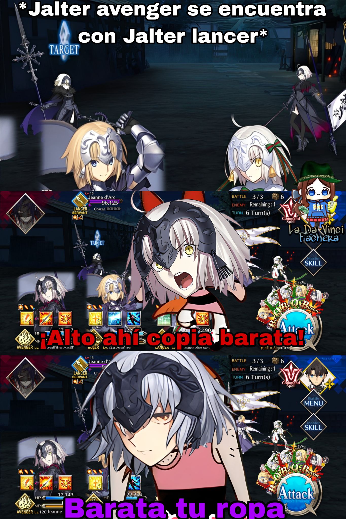 La - Jalter encontrándose a su gemela malvada, o ¿a caso ella siempre ...