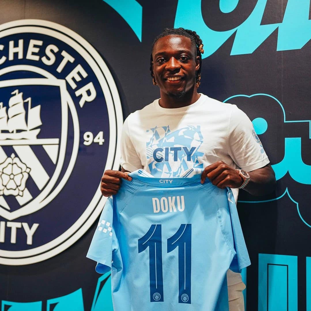 Jeremy Doku, Manchester City's new number 11.