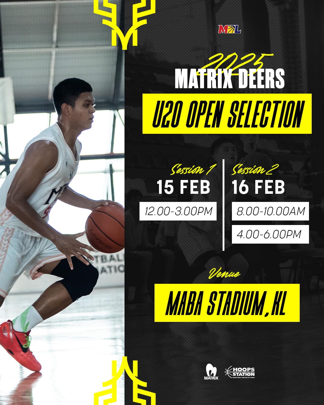 NS Matrix Deers - 🏀Matrix Deers U20 Open Selection 2025... | Facebook