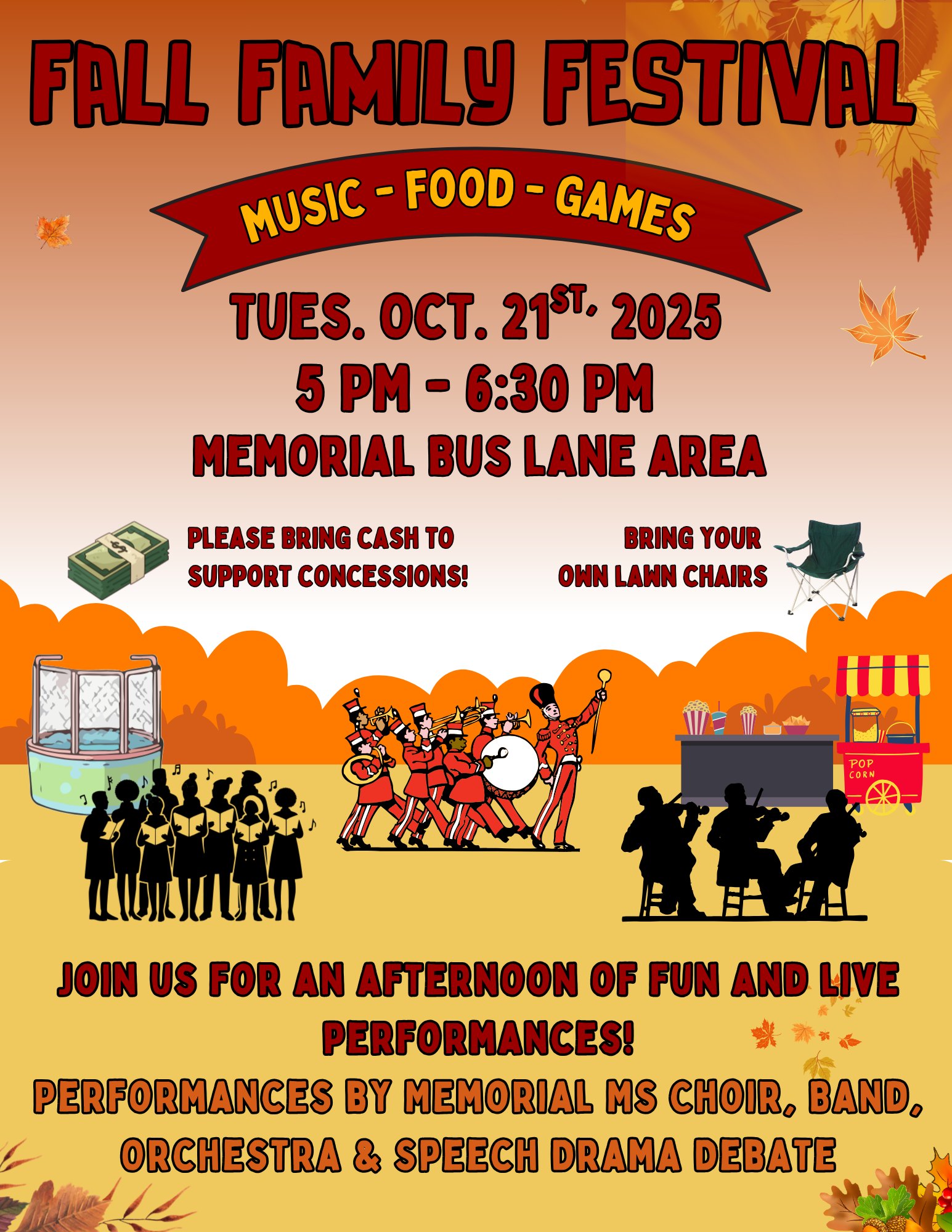 🎉🍂 Save the Date! 🍂🎉 Join us for... - Memorial Middle School | Facebook