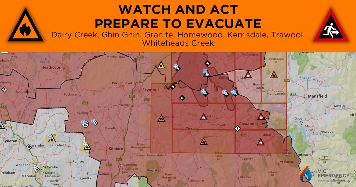 CFA - WATCH & ACT - BUSHFIRE - Prepare to Leave Incident Location ...