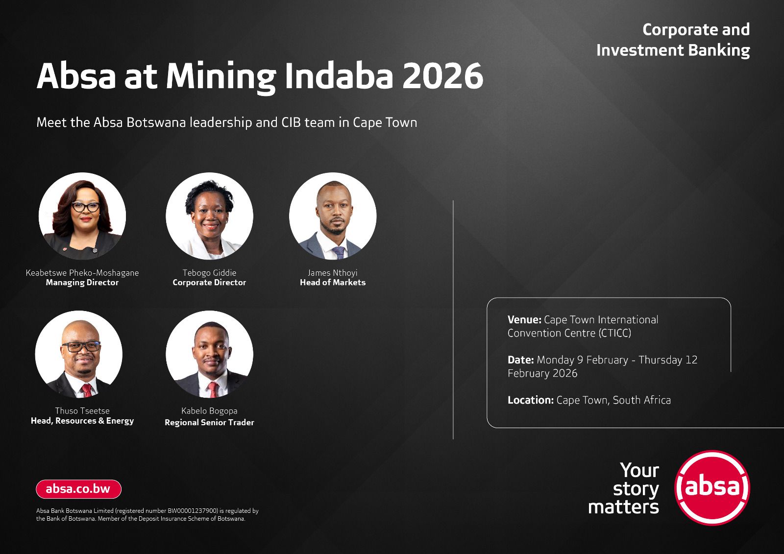 Our Managing Director is leading our... - Absa Bank Botswana | Facebook