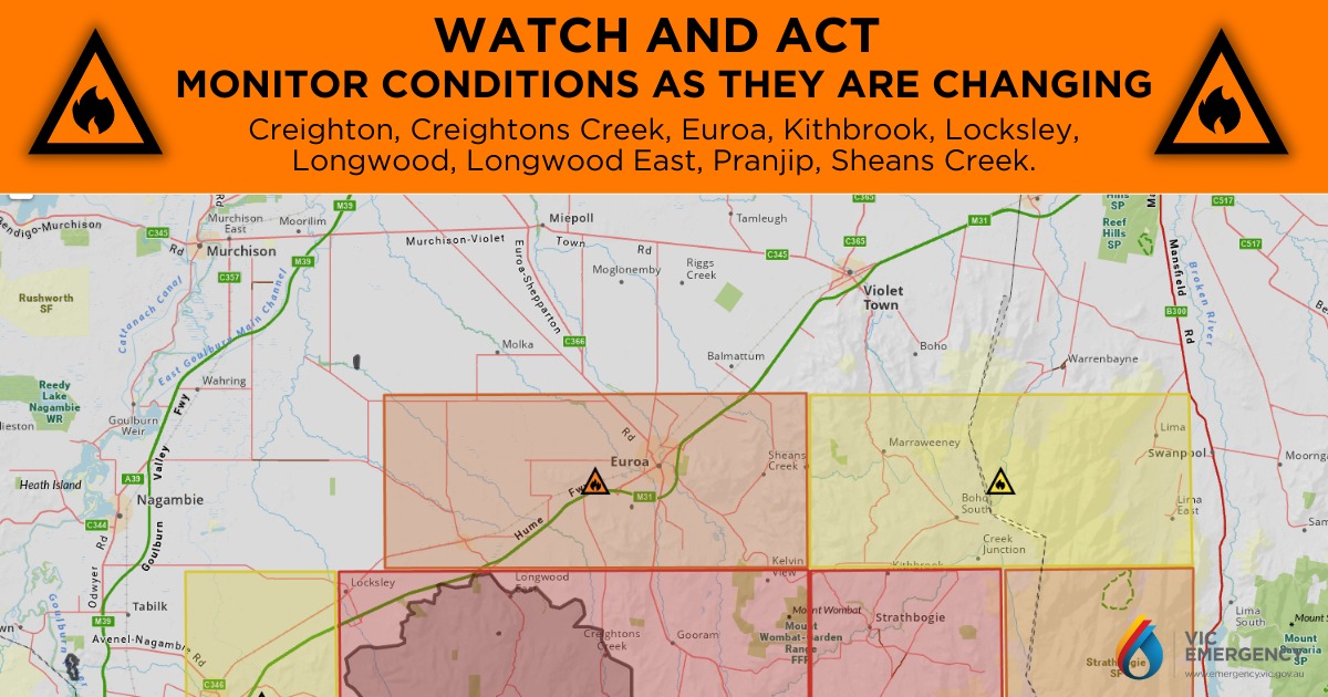 CFA - WATCH & ACT - BUSHFIRE - Monitor Conditions As They Are Changing ...