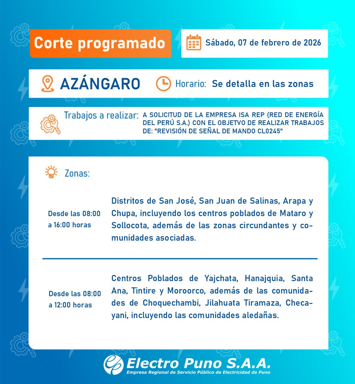 Electro - 🚨¡𝗜𝗠𝗣𝗢𝗥𝗧𝗔𝗡𝗧𝗘 𝗔𝗩𝗜𝗦𝗢! ⚡📢 Siguiendo las regulaciones ...
