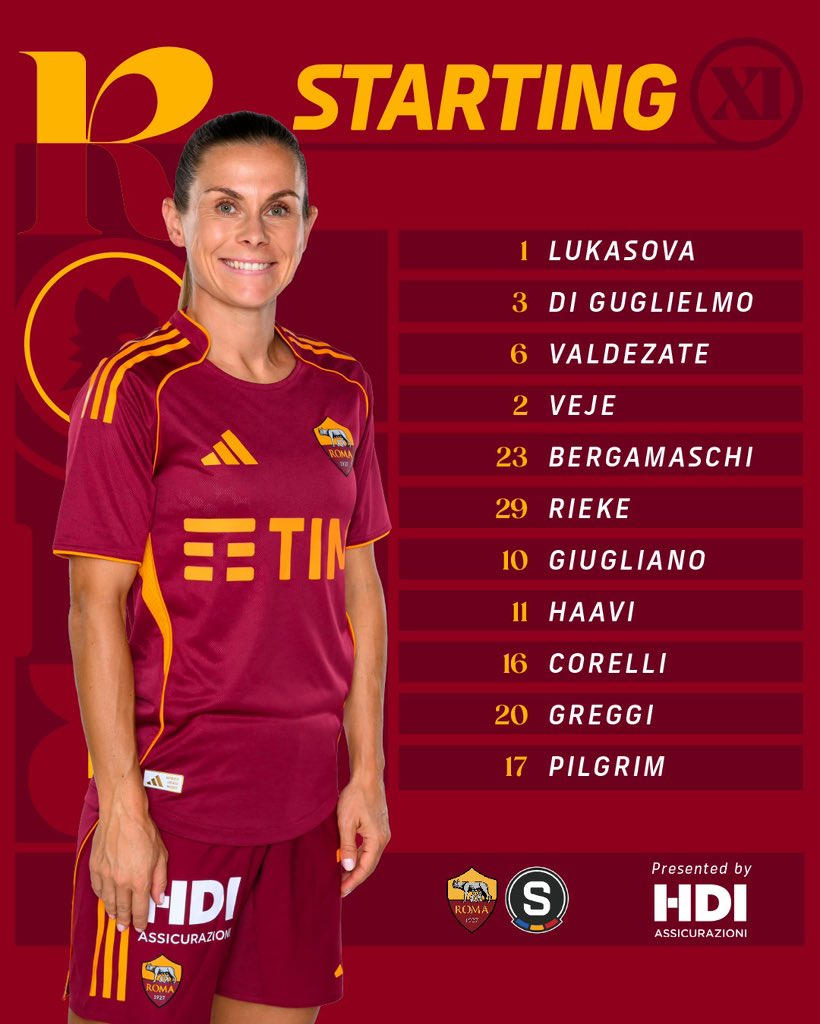 AS - 📋 | Our Starting XI for #RomaSparta 🇪🇺 FORZA ROMA 💛 ️ #ASRoma ...