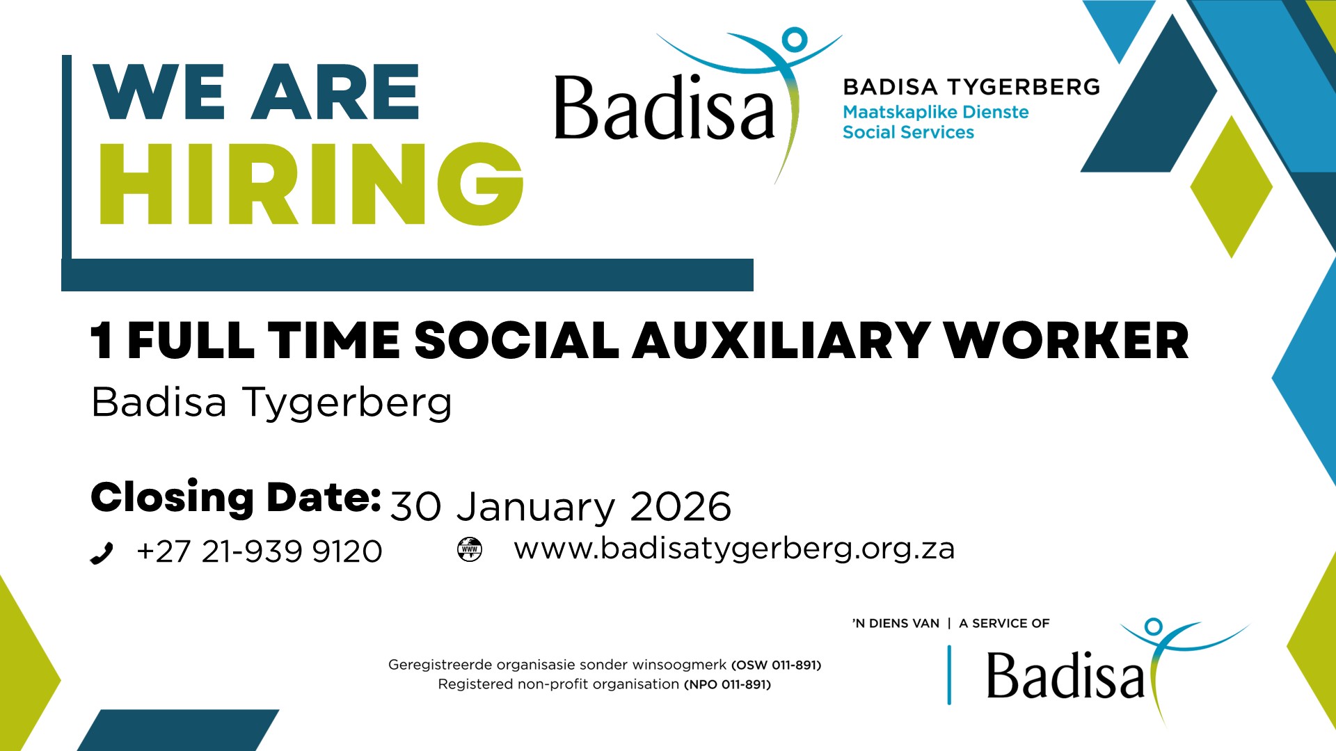 Department of Social Work University of the Western Cape