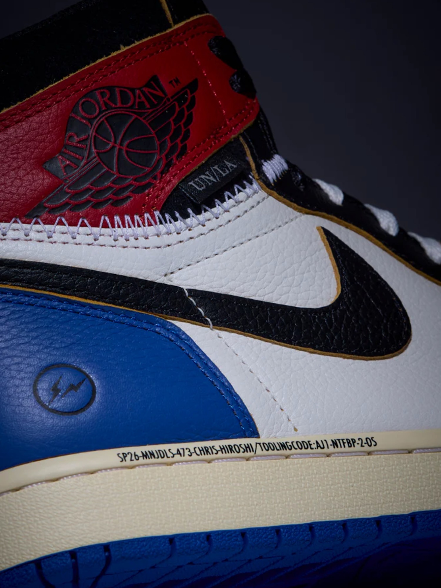 Official look at the Fragment x UNION x Air Jordan 1 High OG in 