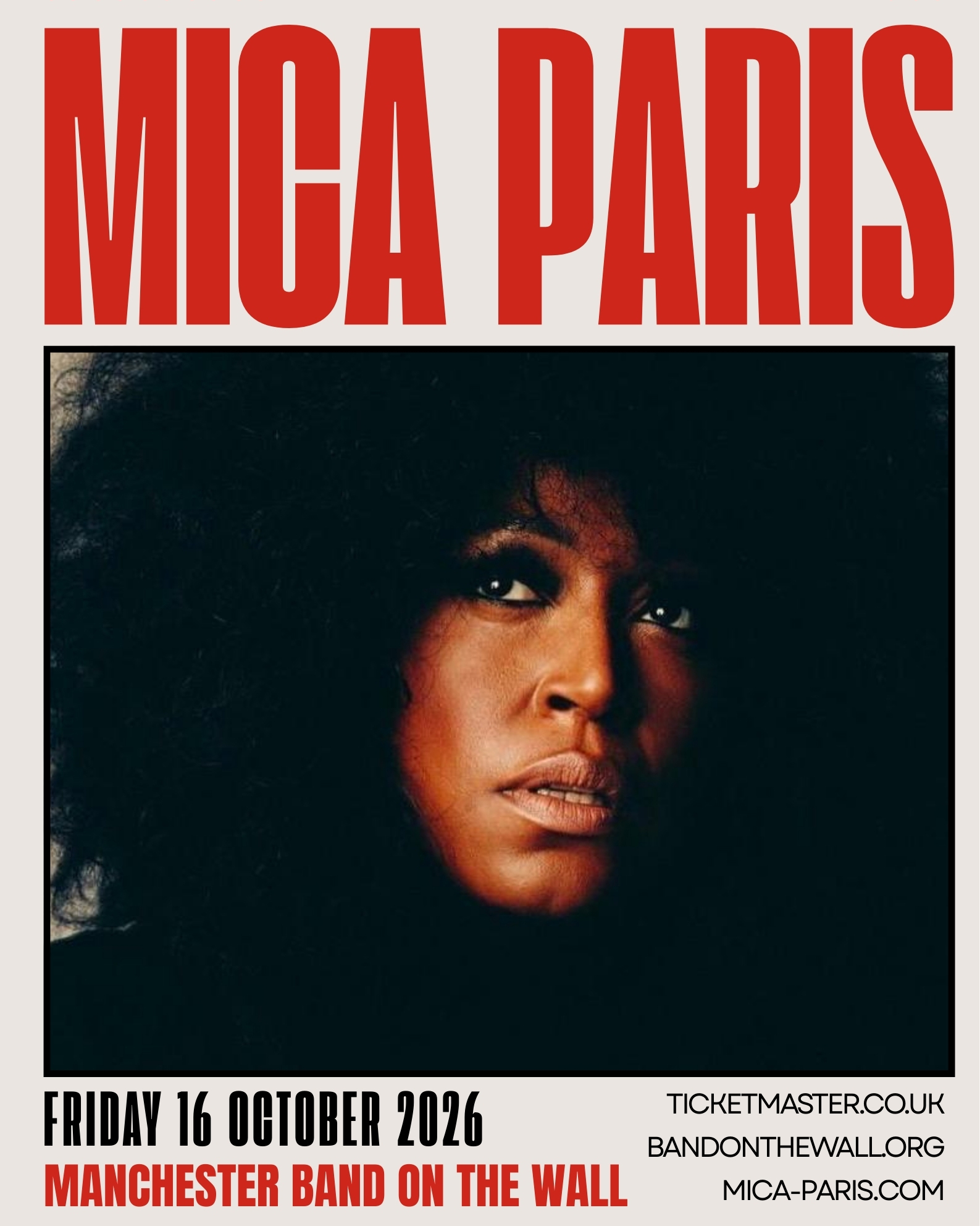 JUST ANNOUNCED: The Queen of British soul, Mica Paris returns to 
