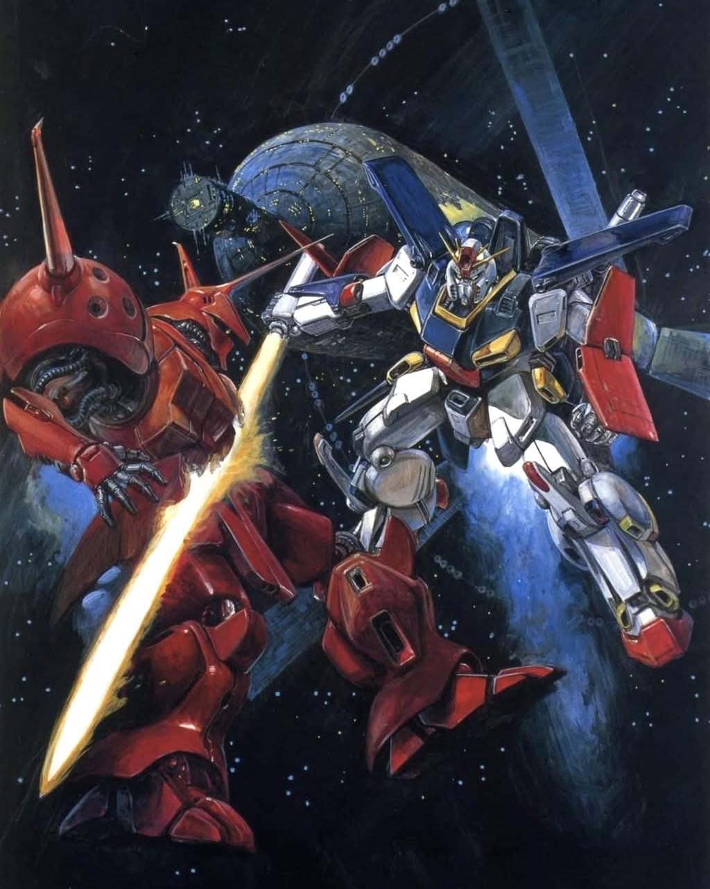 Full Armor ZZ Gundam Illustrated by Kenichi Ishibashi #Gundam