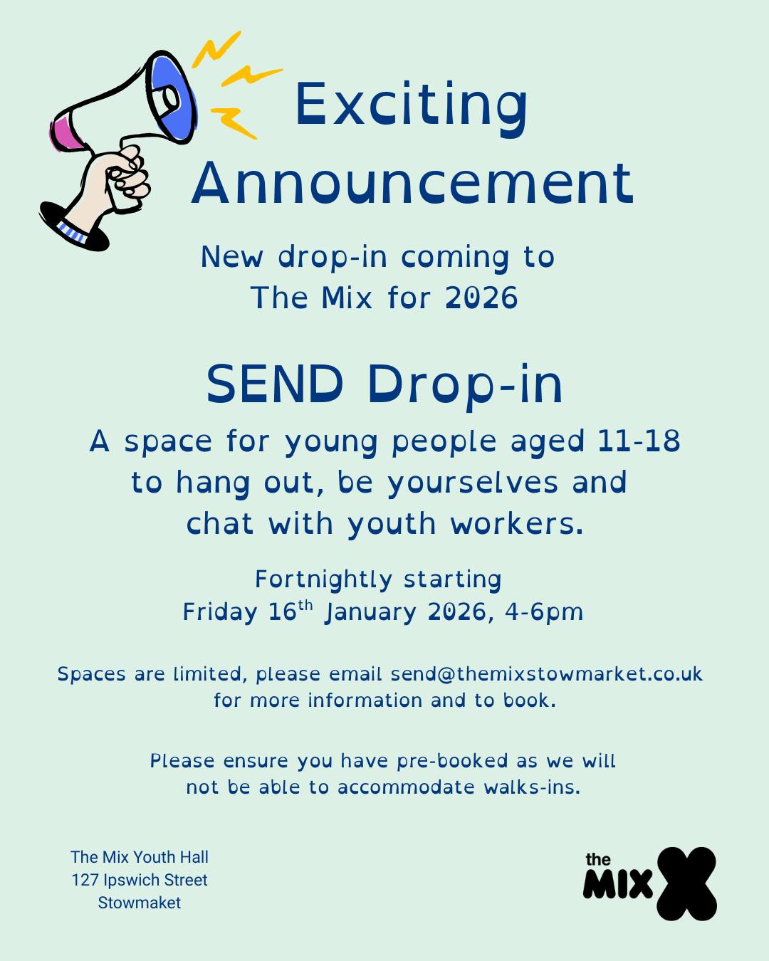 The Mix - New SEND Drop-In launching January 2026 ... | Facebook