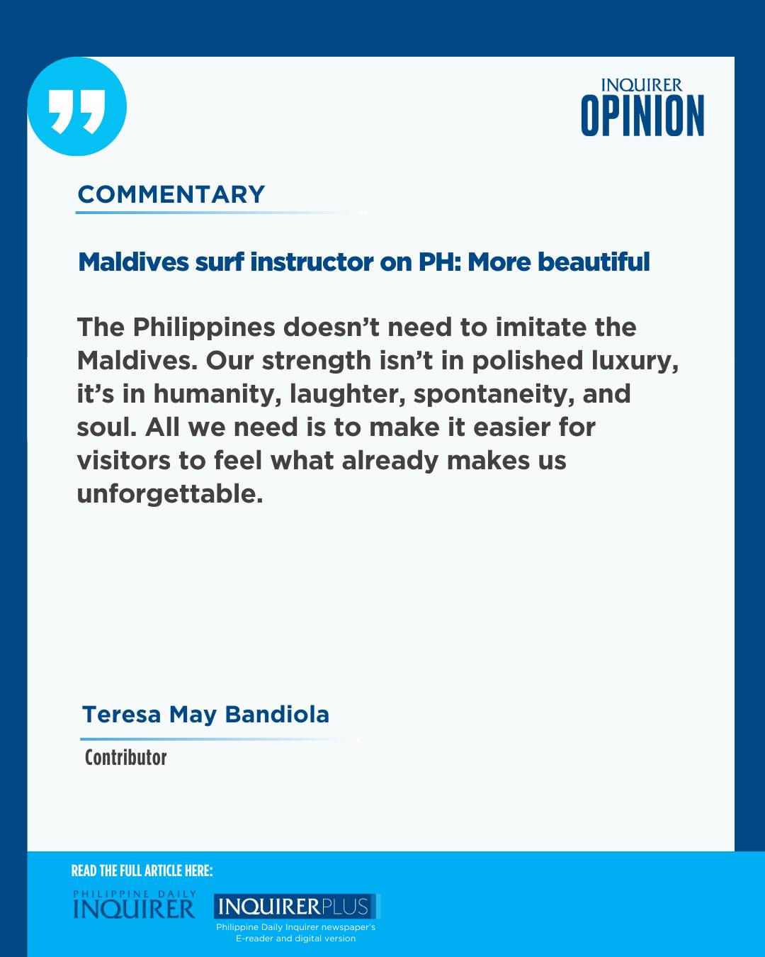 INQUIRER.net - Today's Inquirer Commentary (Jan. 24,... | Facebook