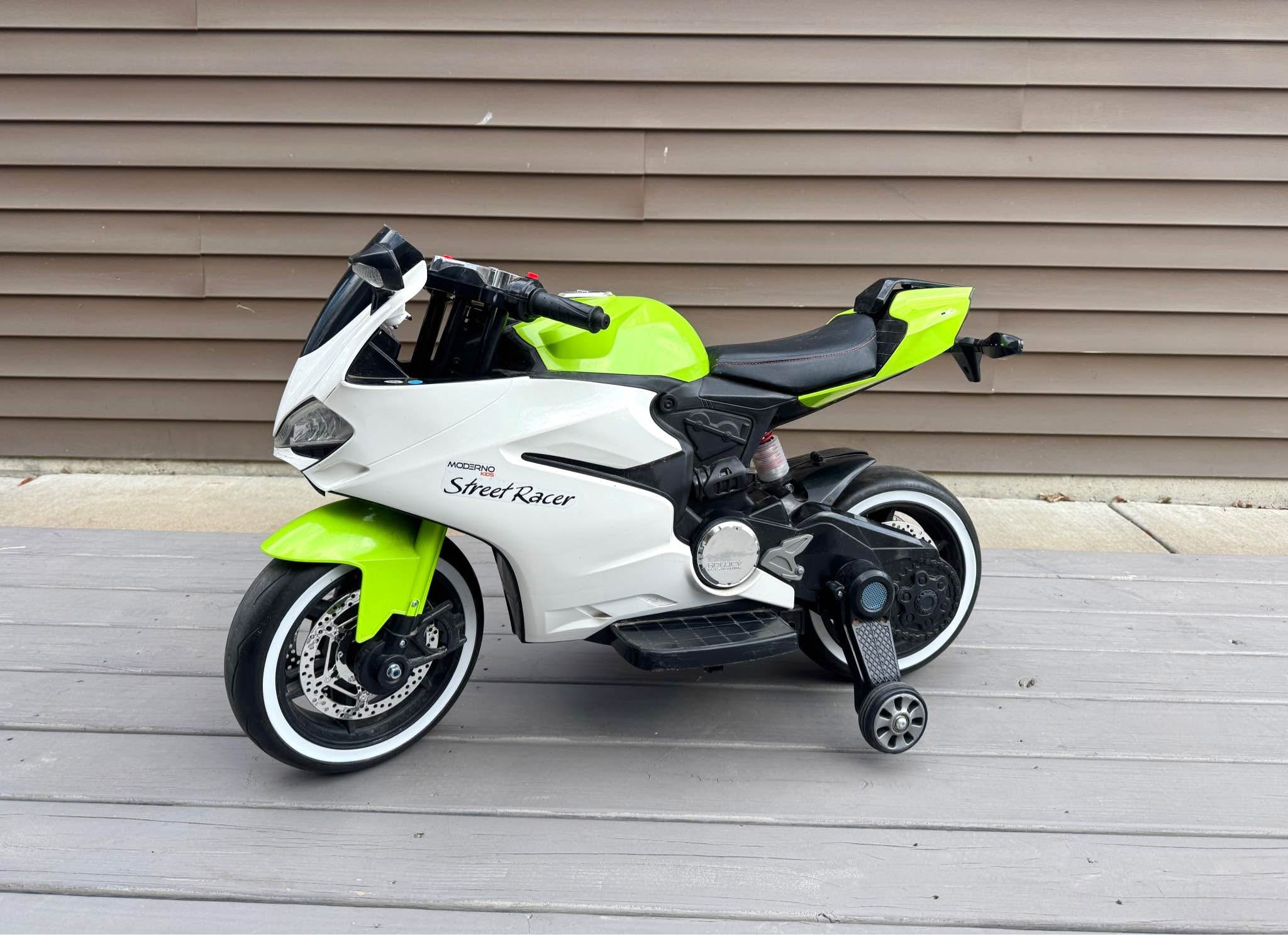 Moderno Kids Street Racer Electric 12v Bike - needs battery ...