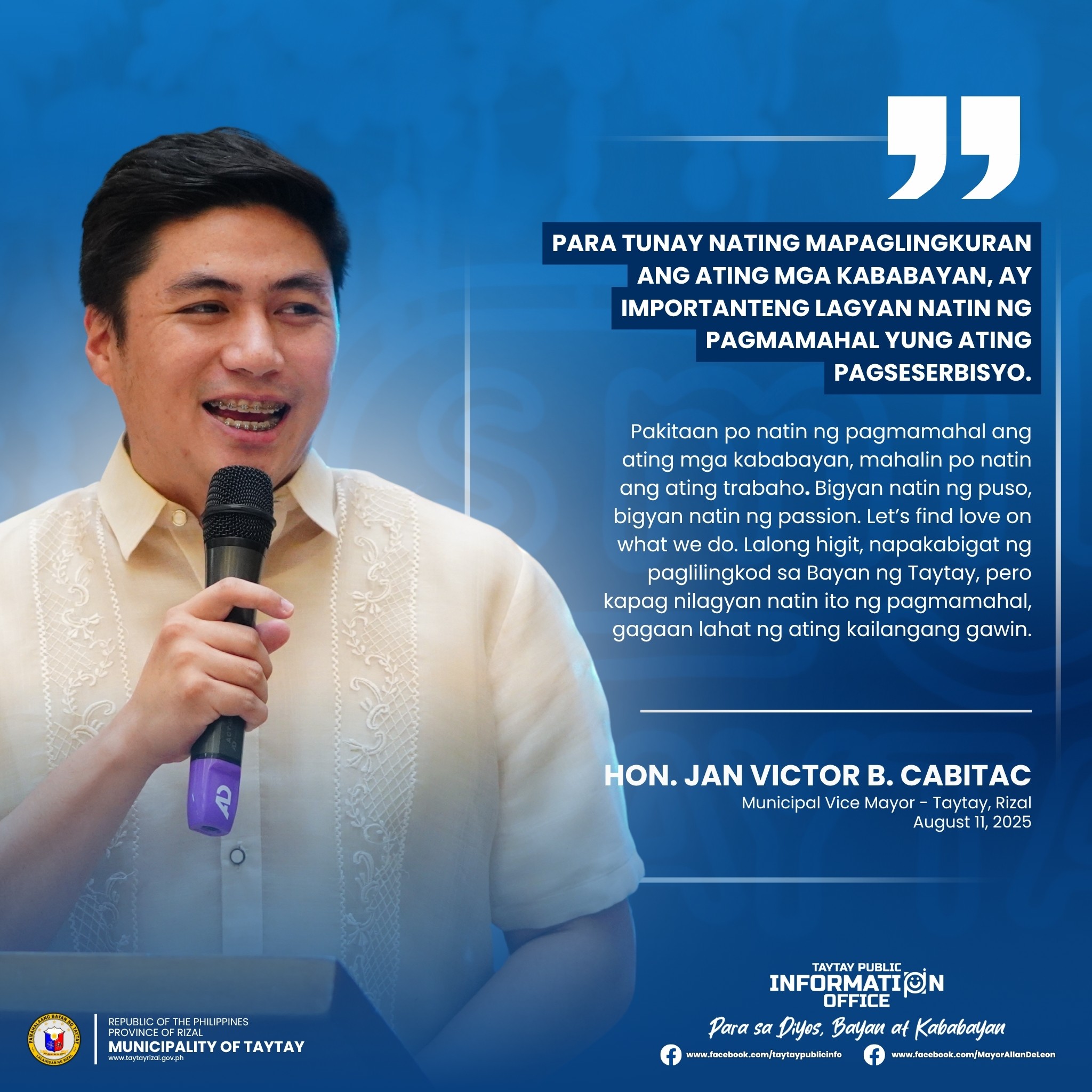 Taytay - Sa Taytay, ang paglilingkod ay higit pa sa tungkulin—ito’y ...