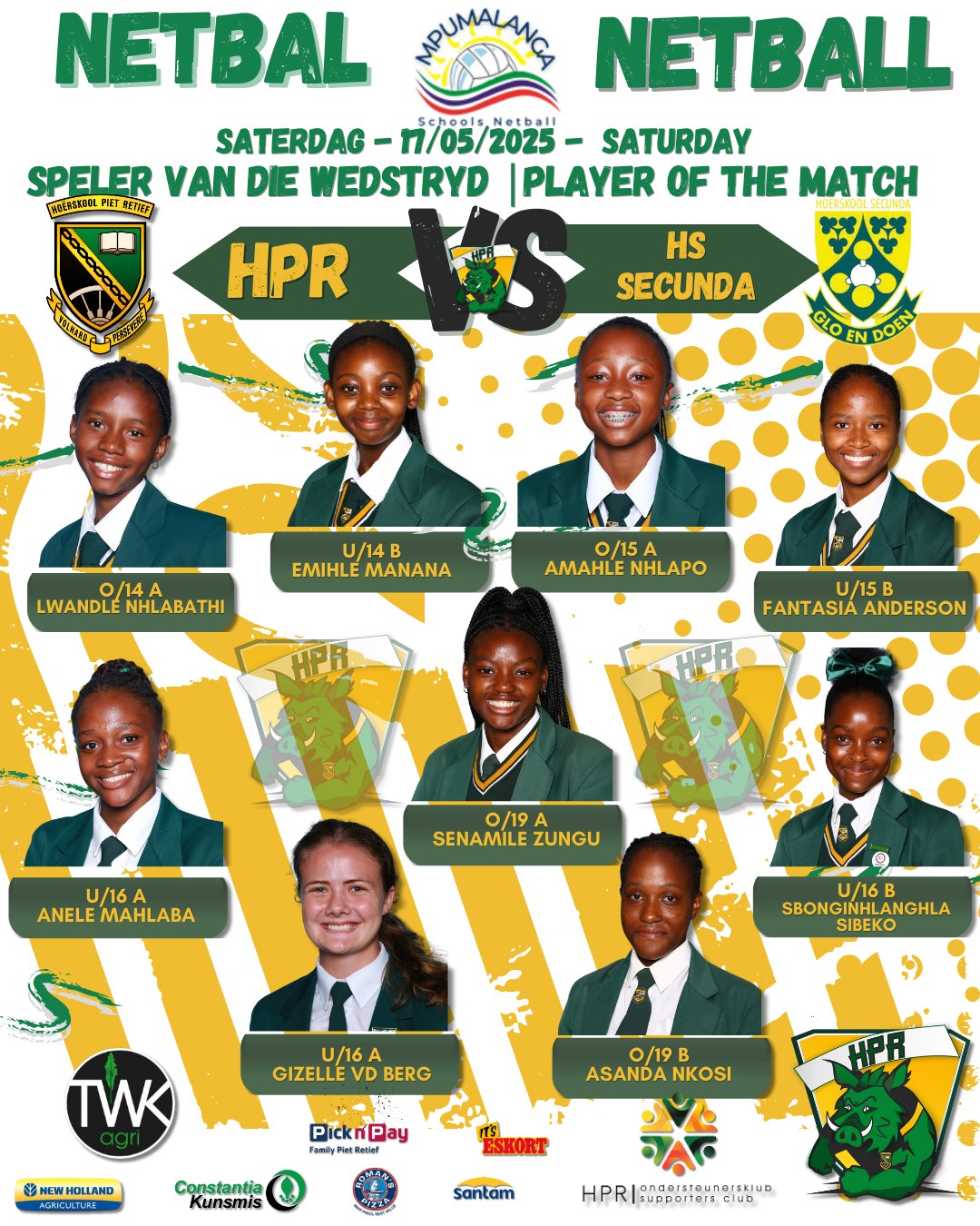 Hoërskool - *NETBAL | NETBALL* UITSLAE | RESULTS Baie geluk aan al die ...