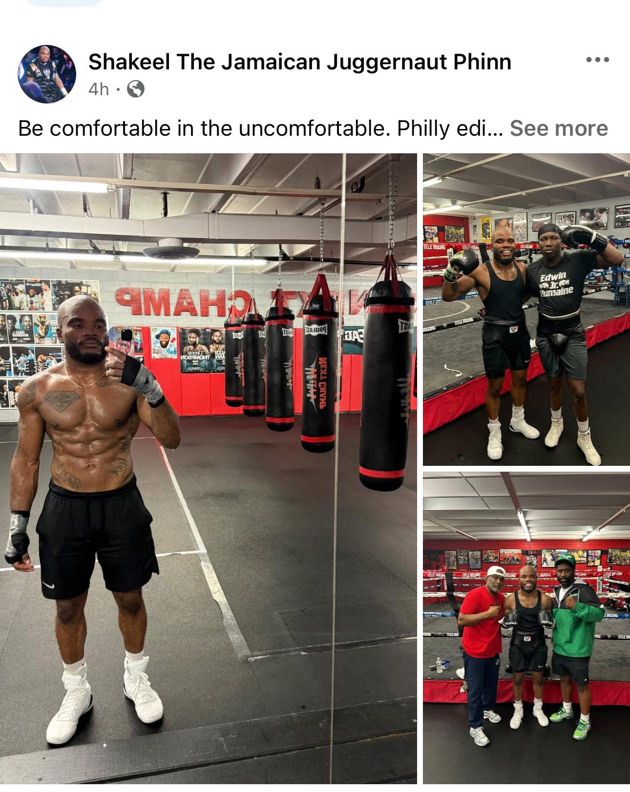 Eye - Shakeel Phinn a l’air dans une forme de guerre! Wilkens Mathieu ...
