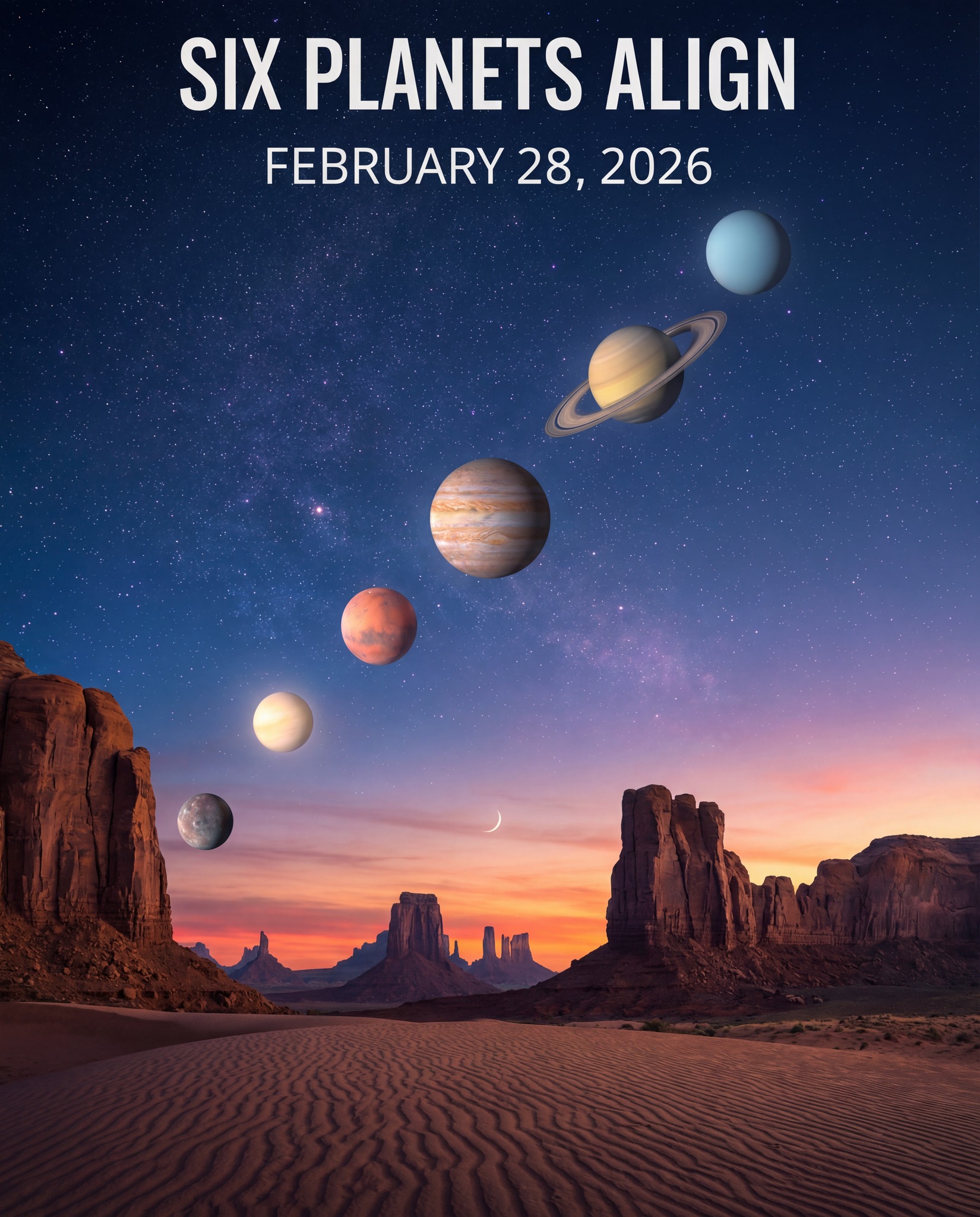 Life Facts - 🌌🪐 SIX PLANETS ALIGN — FEBRUARY 28, 2026 🪐🌌... | Facebook