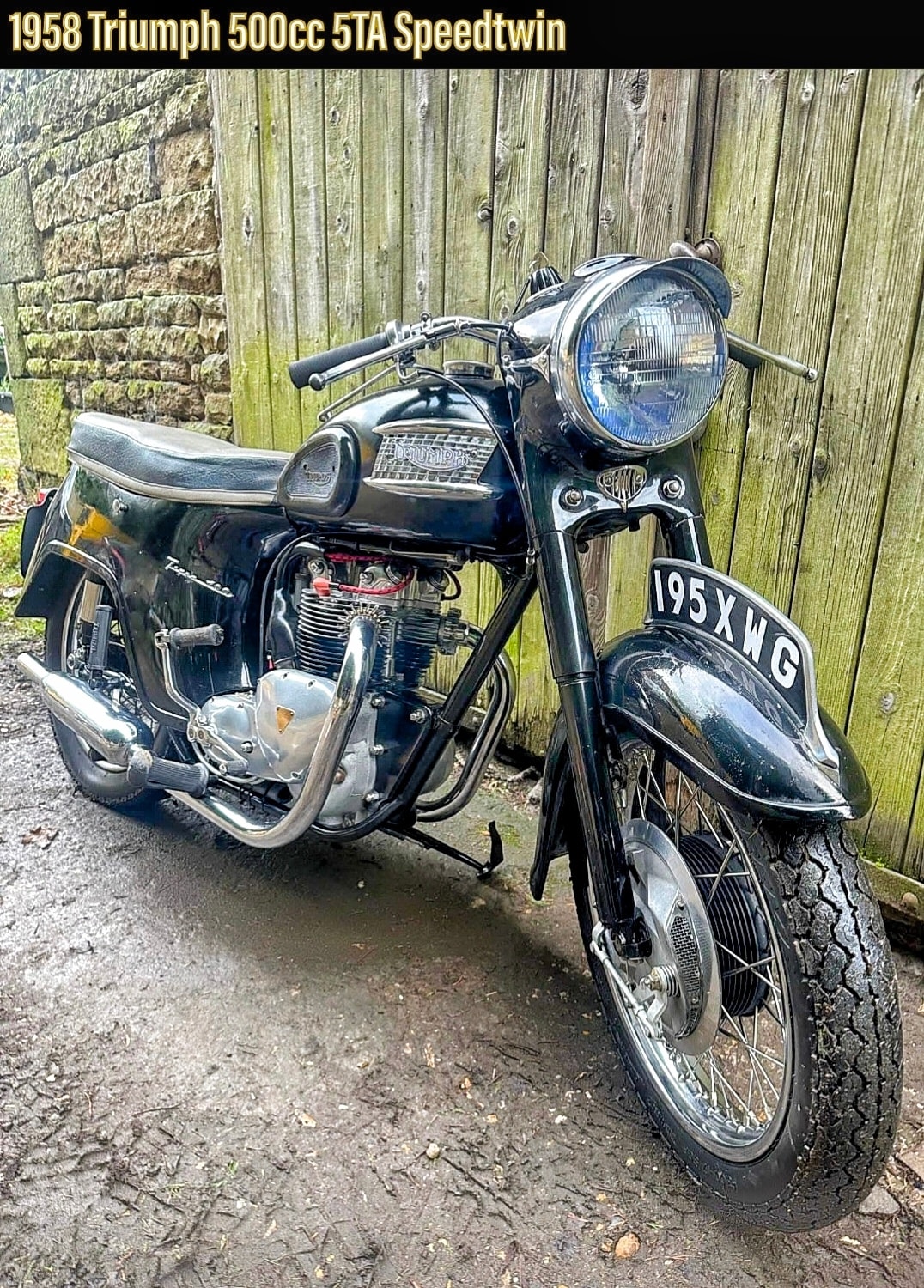 1958 年式Triumph 5T Speed Twin 500cc OLD - 1958 Triumph 500cc 5TA Speedtwin 💙🇬🇧💙 The 1958 Triumph