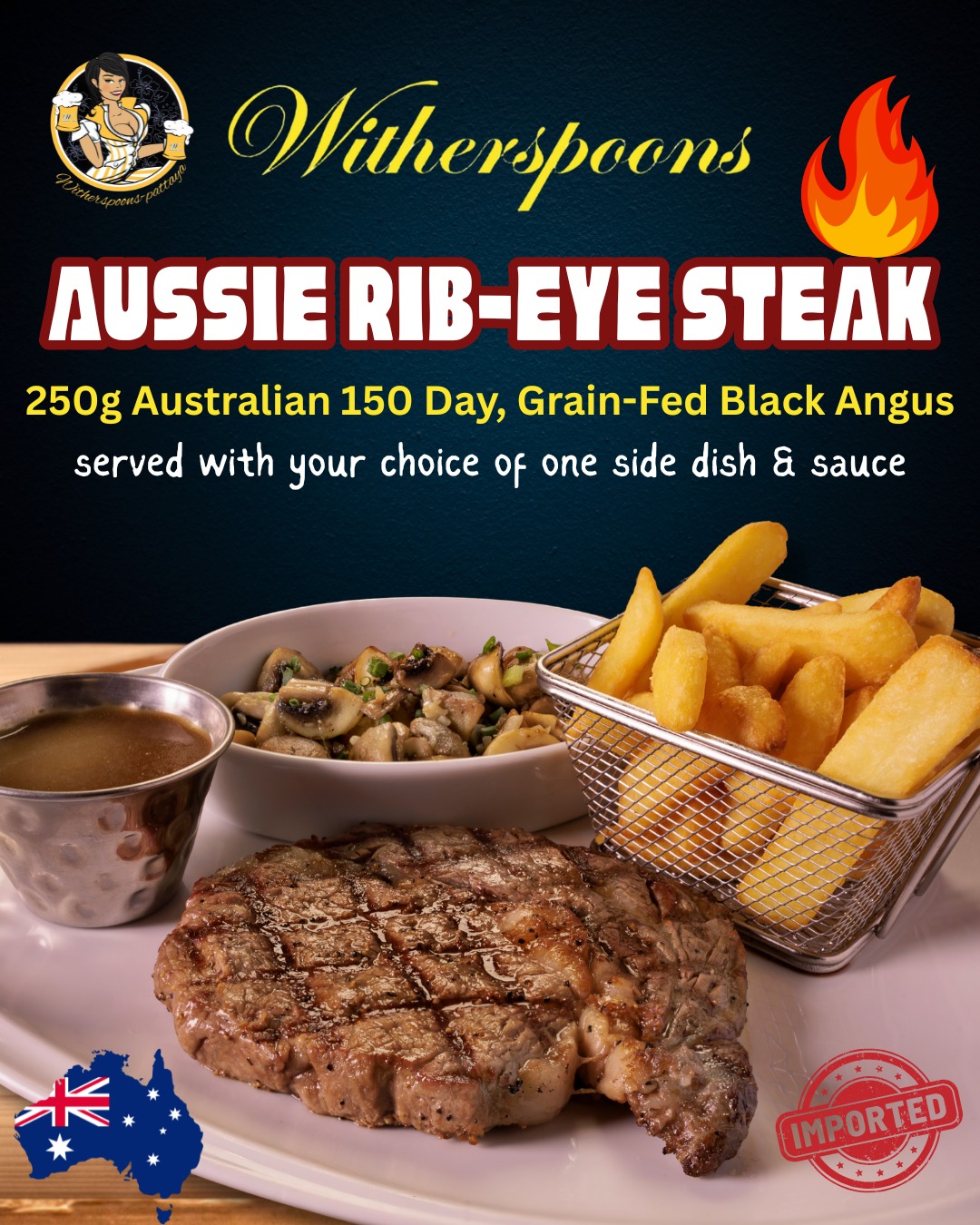 Witherspoons - 🥩 Aussie Rib-Eye Night at Witherspoons... | Facebook