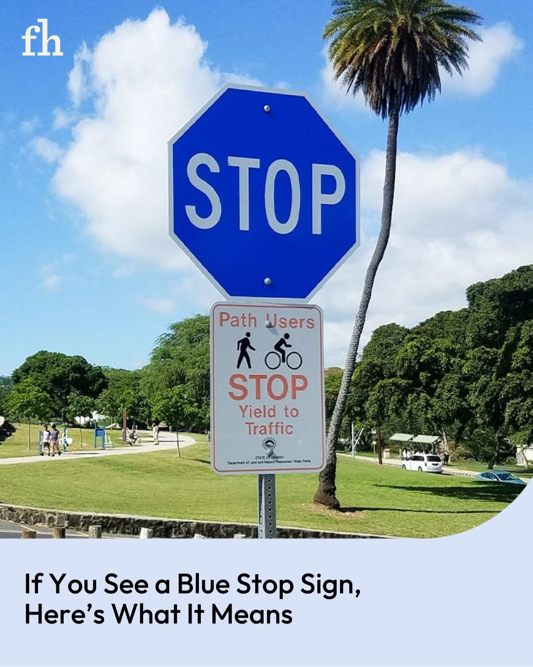 Family - Learn what blue stop signs really signify and how they differ ...