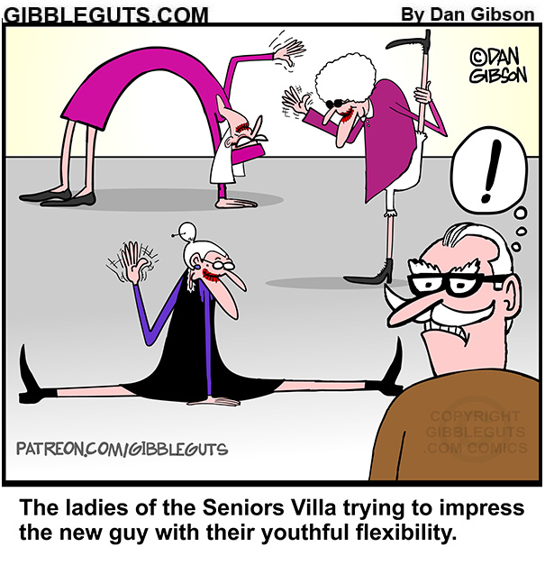 Gibbleguts - Springy Stretchy Old Gals! The Gumbies of the Seniors ...