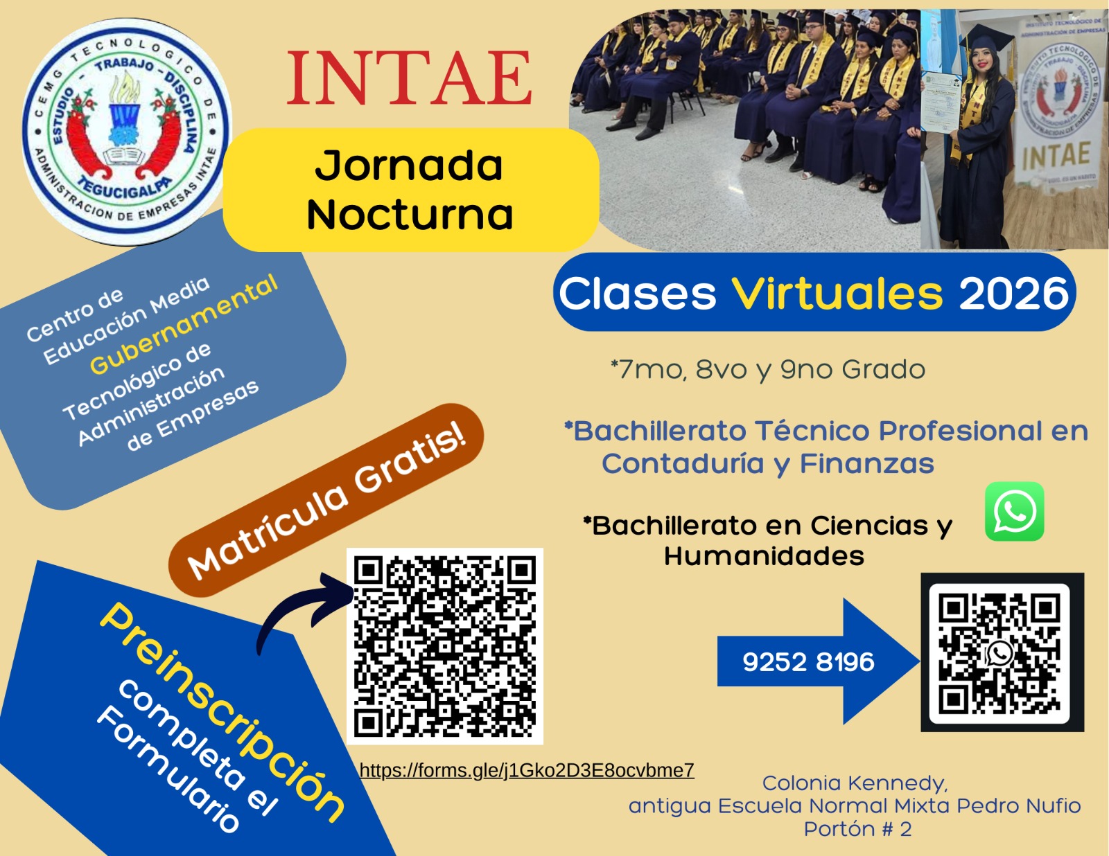 INTAE Nocturna - Tienes la oportunidad de terminar tus... | Facebook