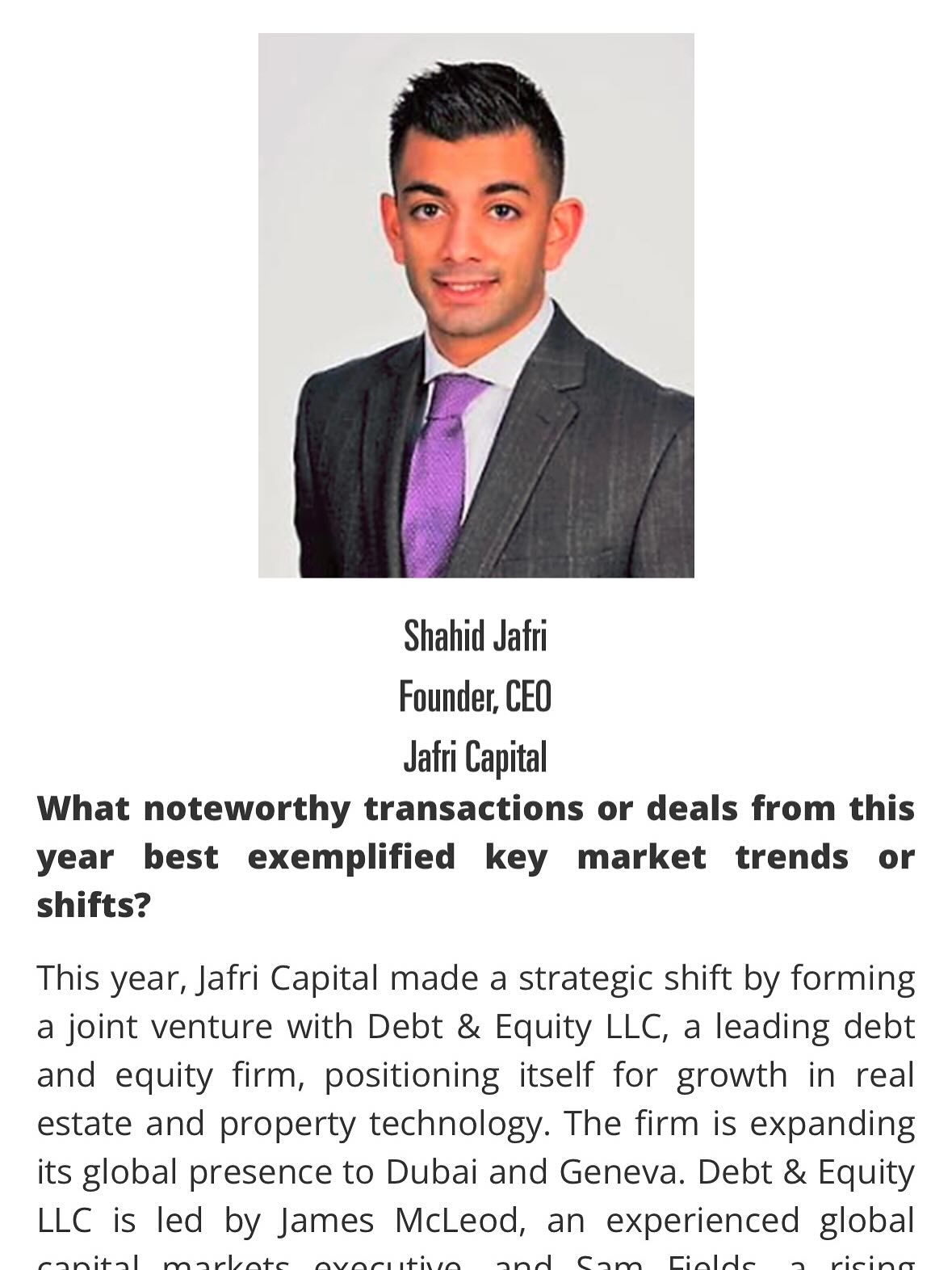 Jafri Capital, LLC
