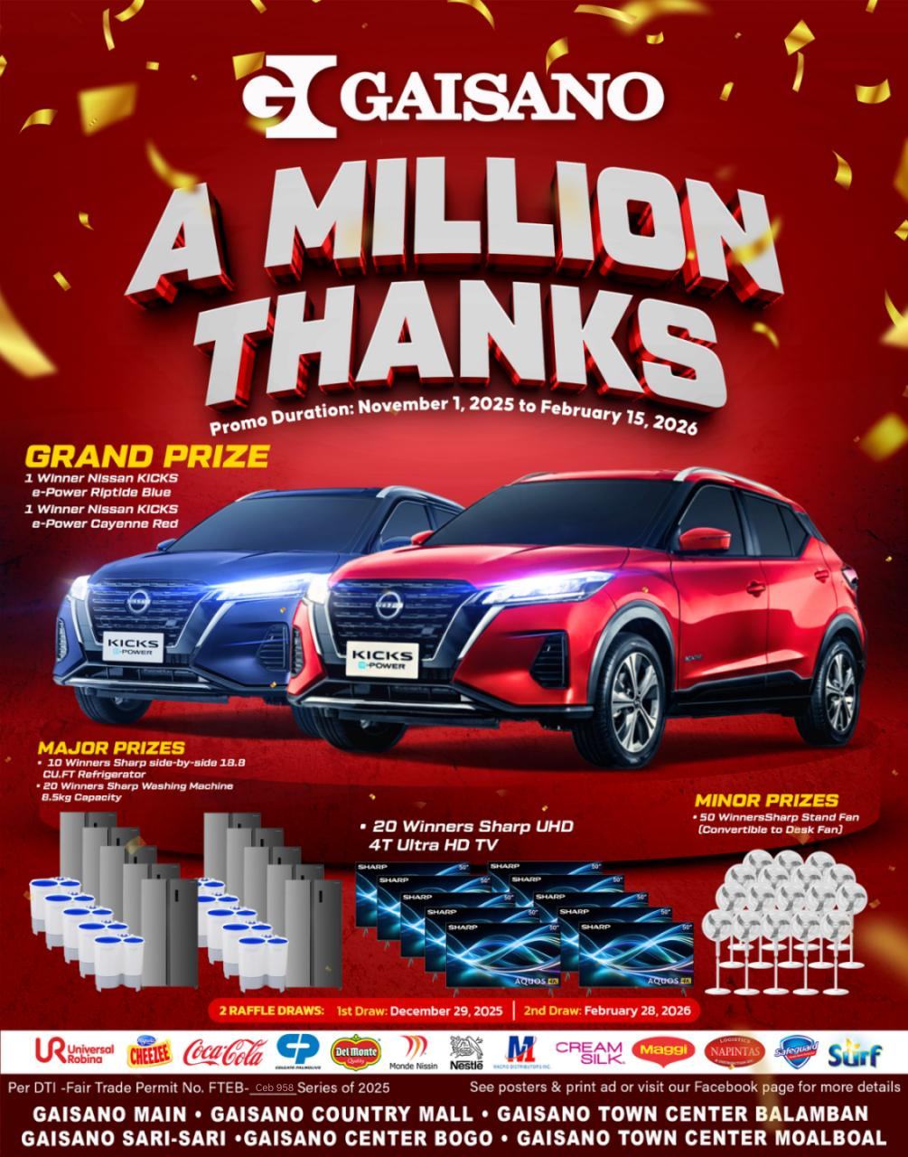 Gaisano - 🎉 Shop, Join, and WIN BIG! 🏆 🛍️ Department Store: Spend ...