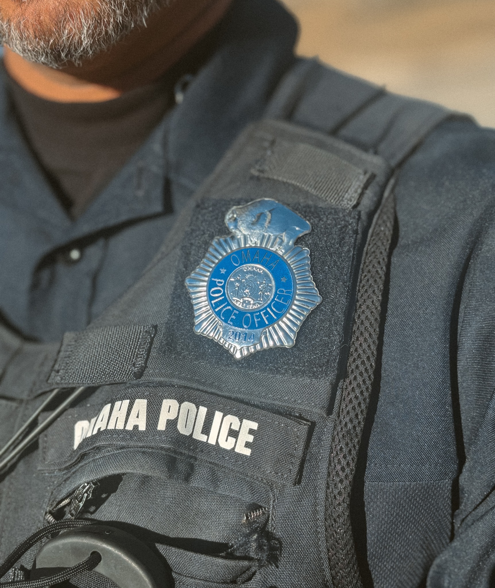 The Omaha Police Department's buffalo badge reflects strength