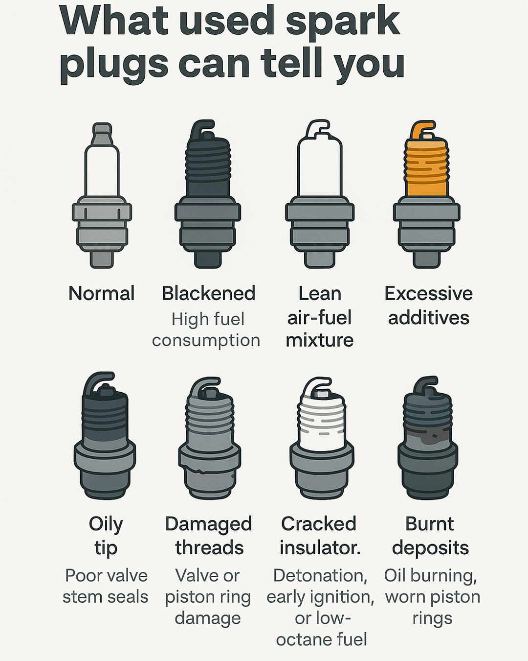 Genius Club - One look at your spark plug can save your engine | Facebook