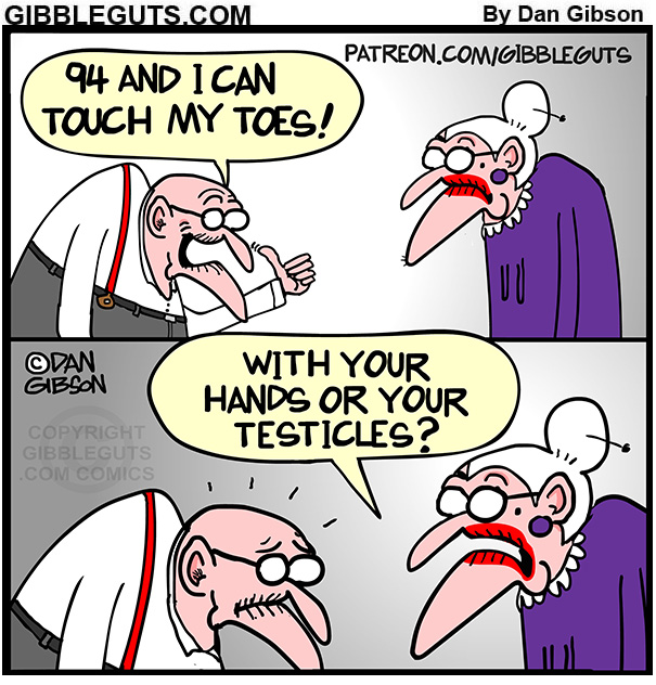 Herb's still pretty limber for a guy... - Gibbleguts Cartoons | Facebook