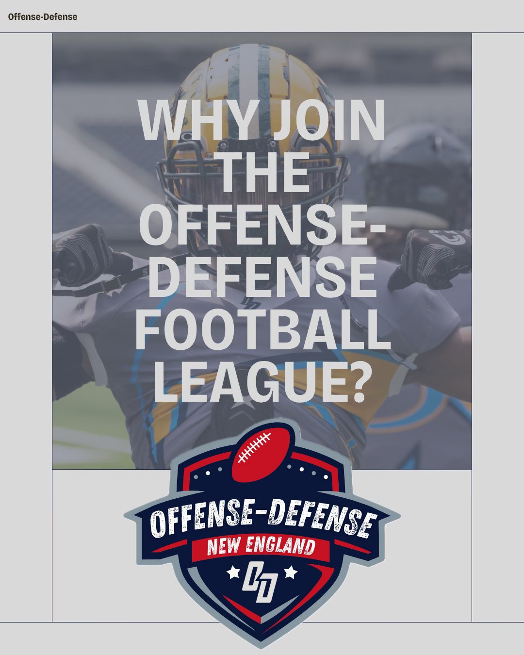 🏈 Why Join the... - Offense-Defense Football Camps | Facebook