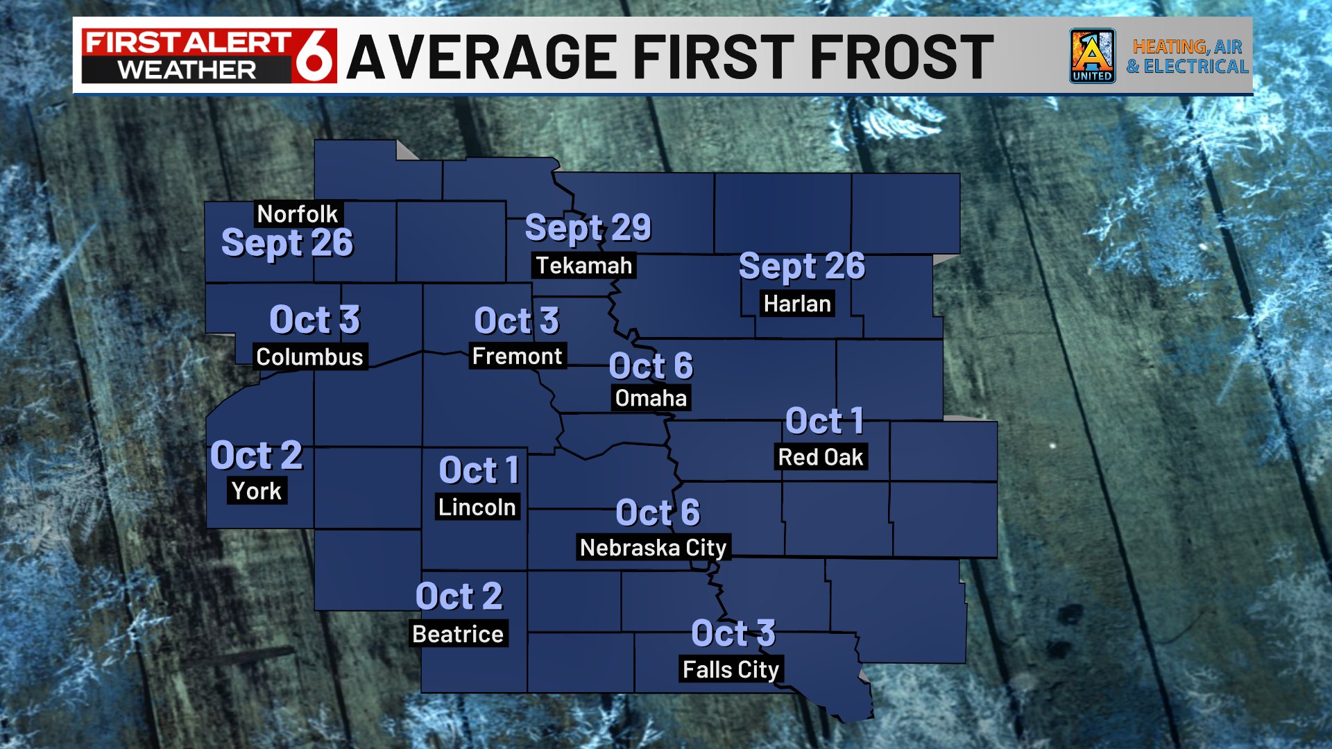 Rusty Lord - Average first FROST in the area is usually... | Facebook