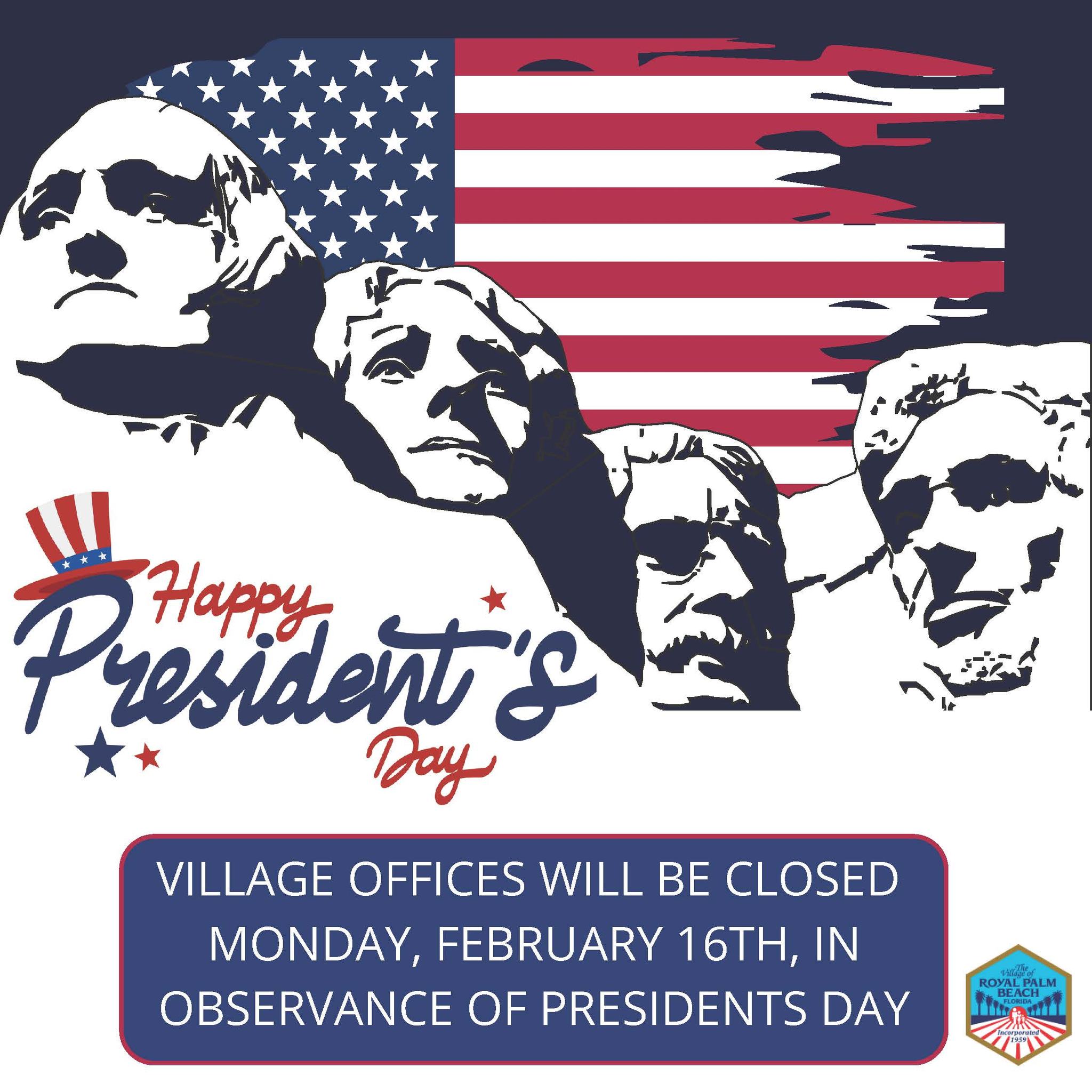 Village - Village offices will be closed on Monday, February 16th, in ...