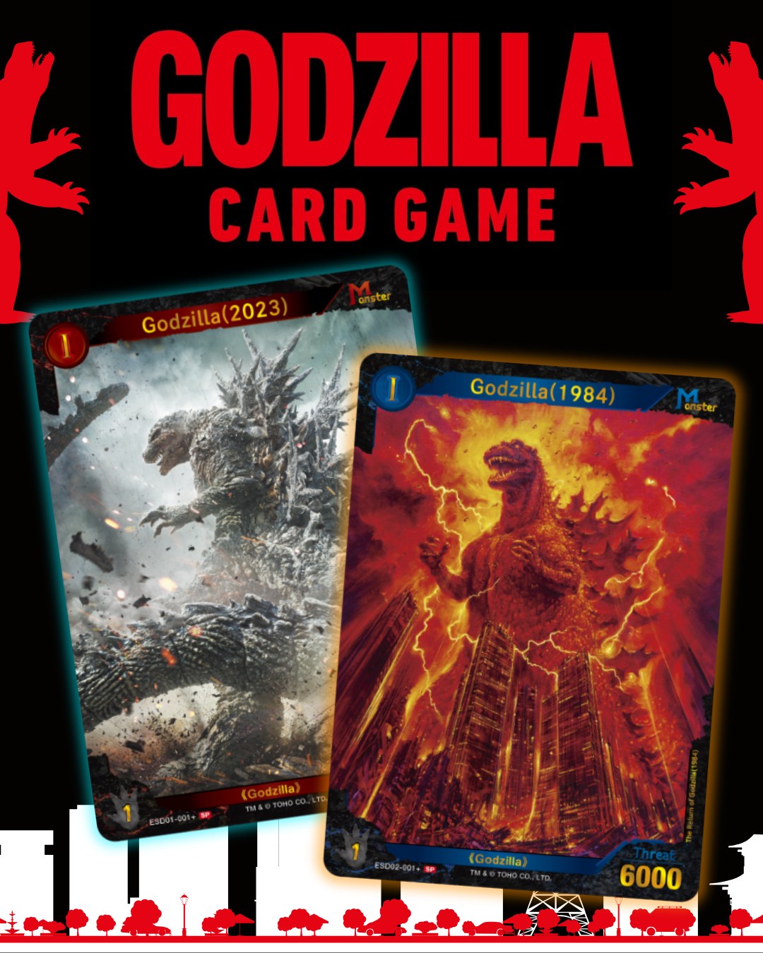 Control calamity or defend against destruction in the Godzilla