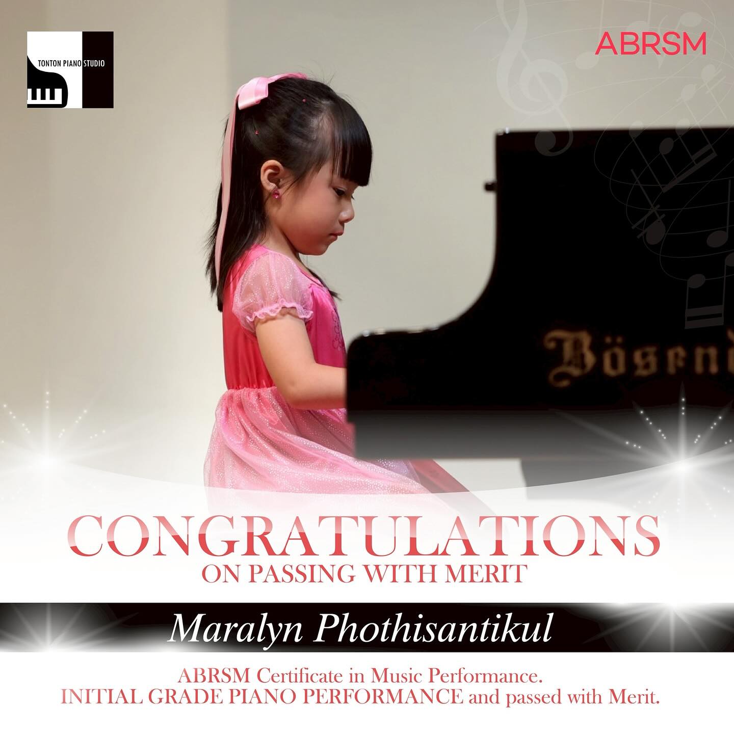 🎉 ขอแสดงความยินดีกับ น้องริน และ... - TonTon Piano Studio | Facebook