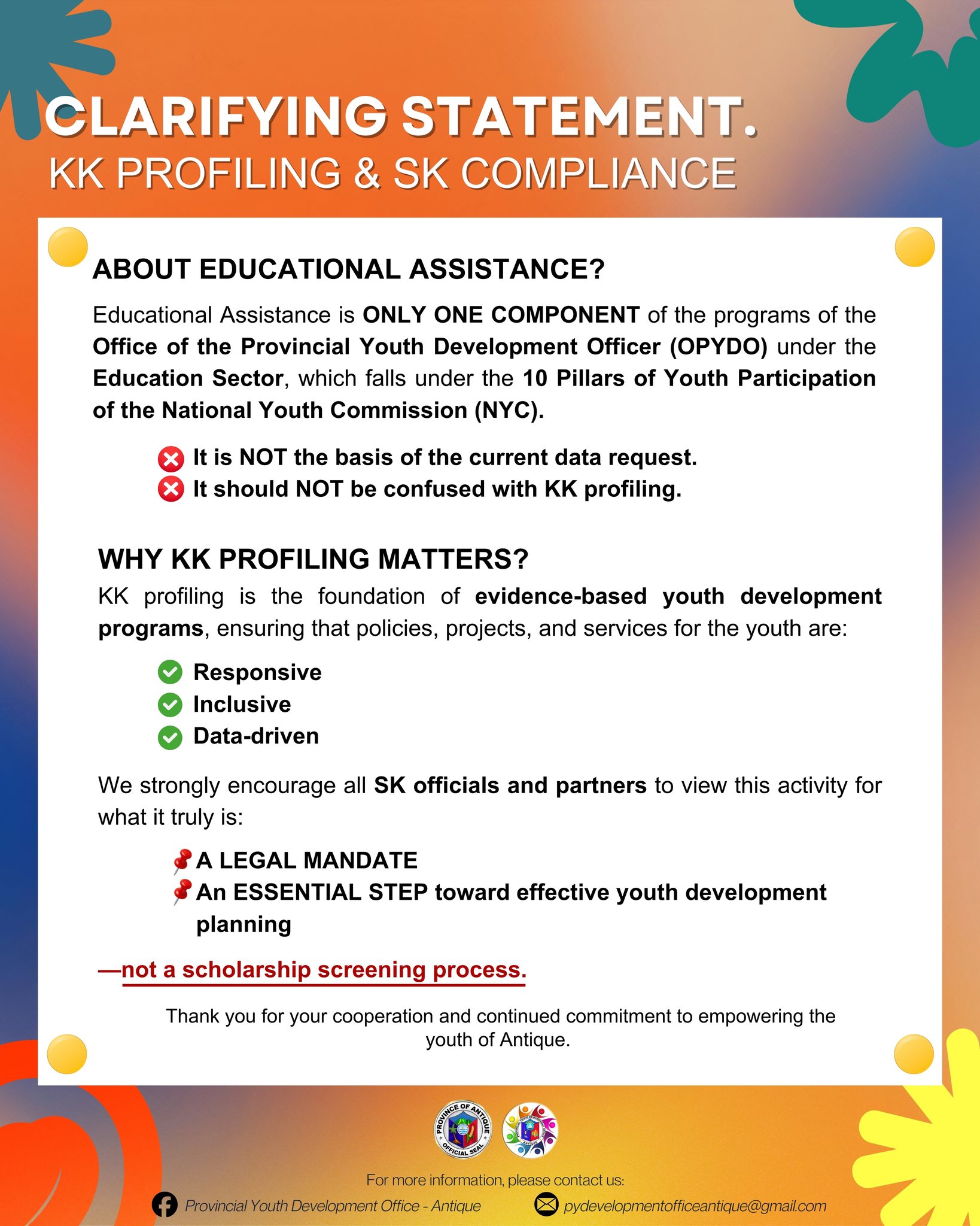 Provincial Youth Development Office - Antique