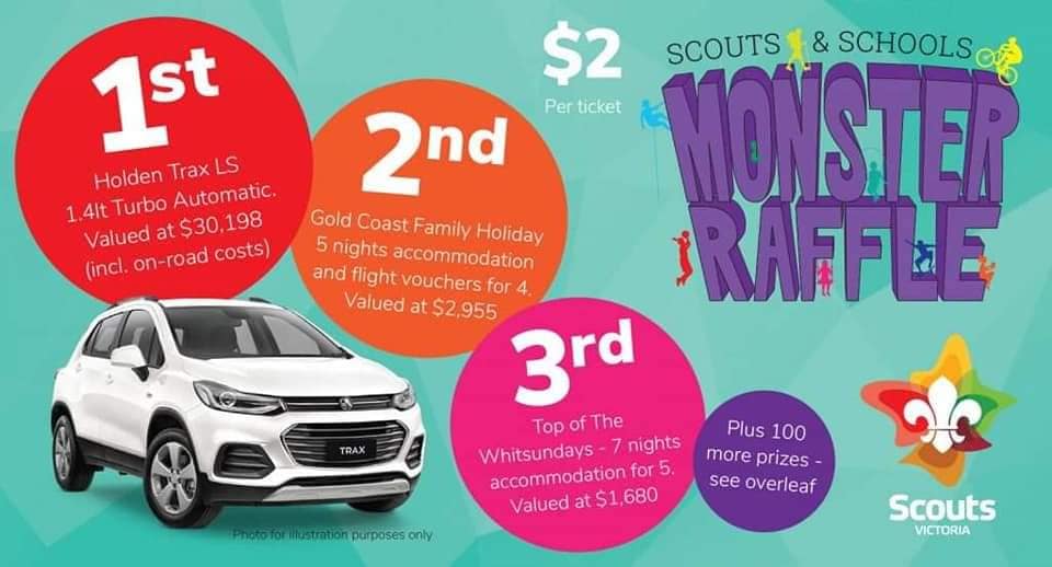 The Annual Monster raffle is... - 1st Koo Wee Rup Scout Group