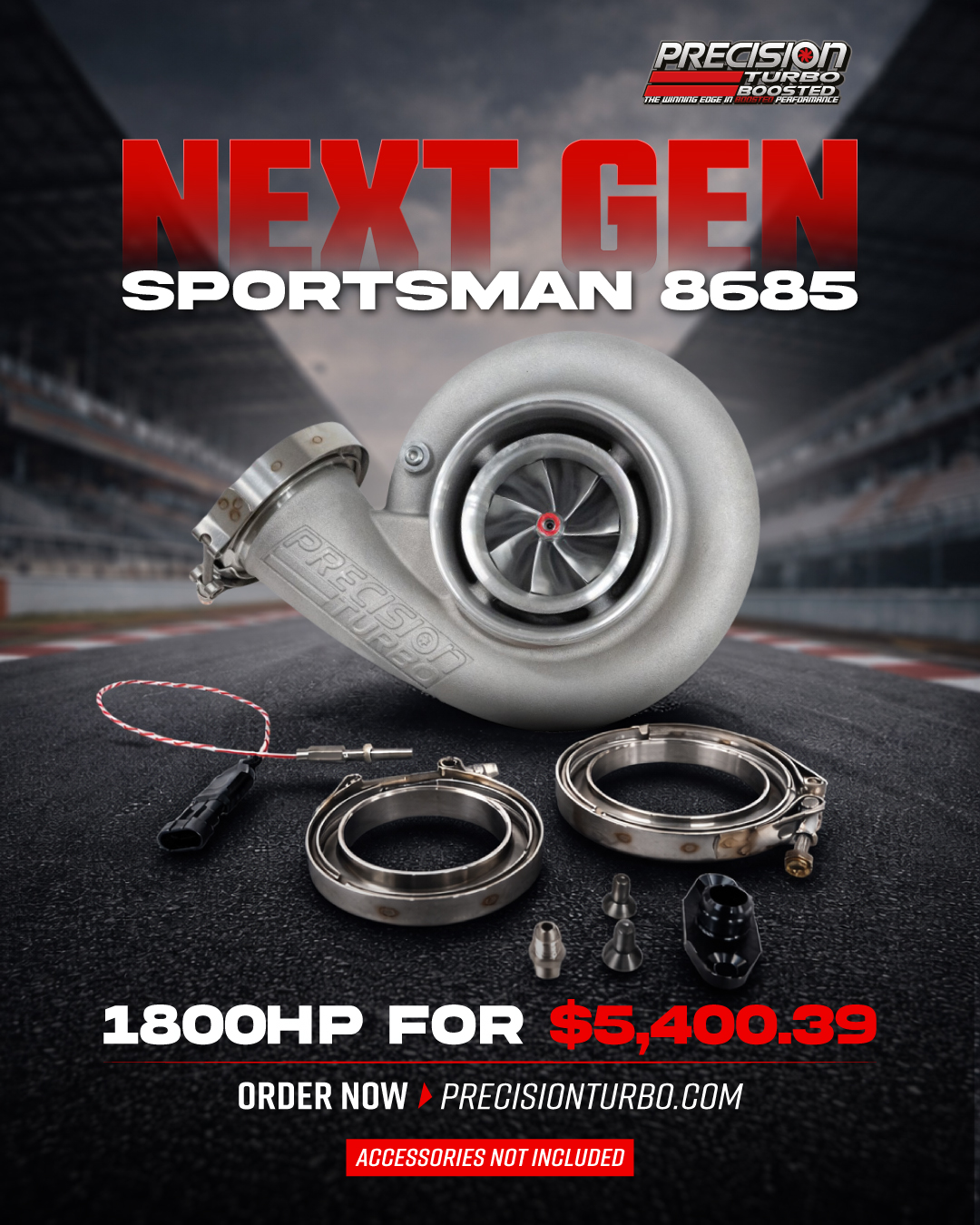Precision Turbo 8685 Next Gen Sportsman Rated at 1,800 horsepower