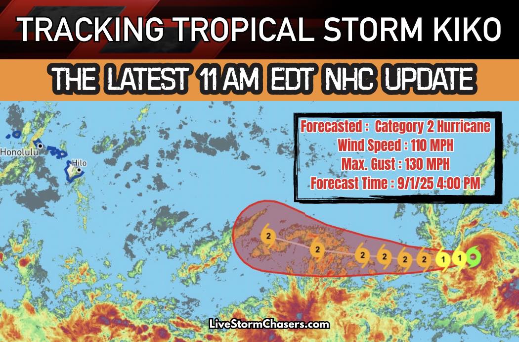 ‼️TROPICAL STORM KIKO developed in... - Live Storm Chasers | Facebook