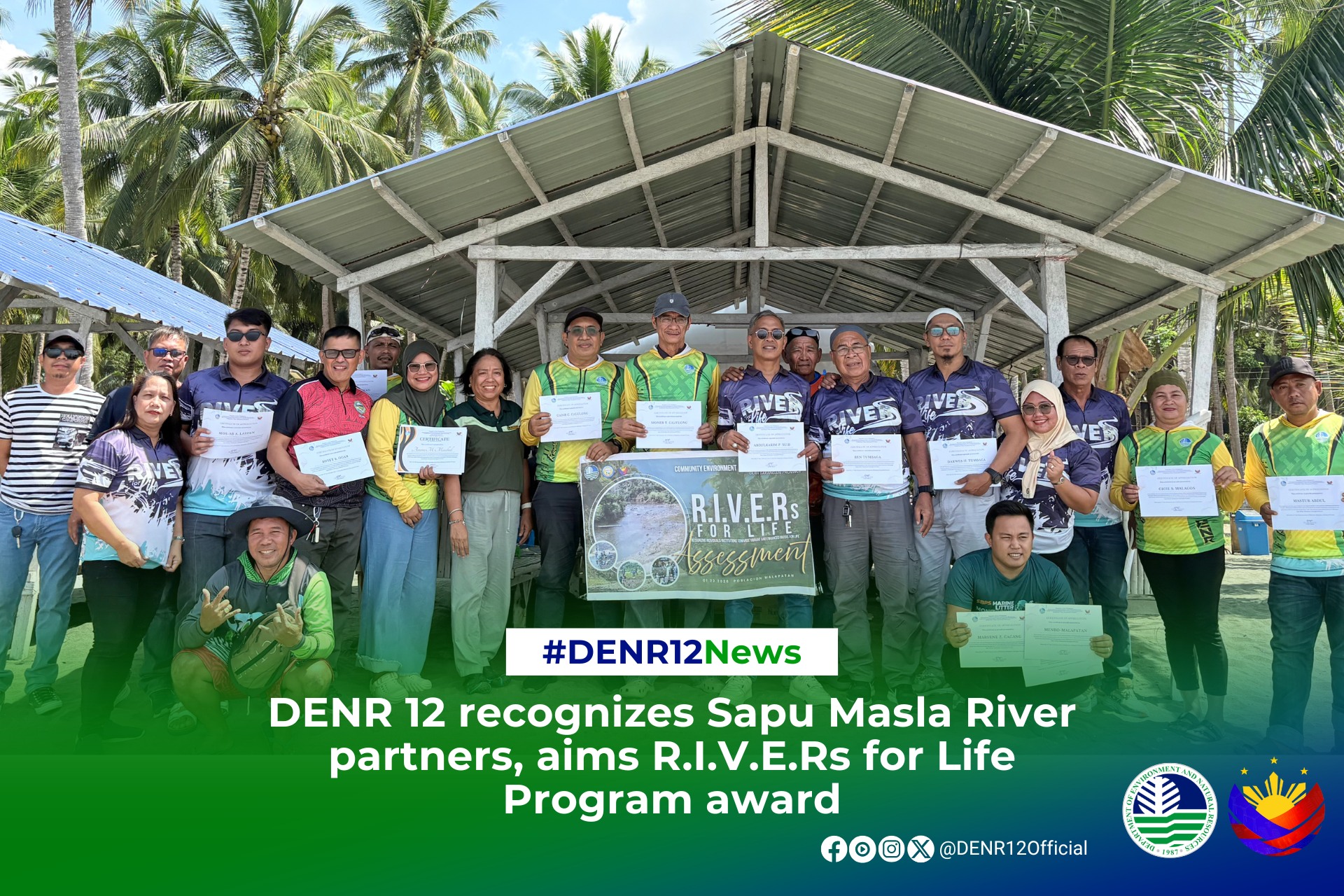 DENR - 𝗗𝗘𝗡𝗥 𝟭𝟮 𝗿𝗲𝗰𝗼𝗴𝗻𝗶𝘇𝗲𝘀 𝗦𝗮𝗽𝘂 𝗠𝗮𝘀𝗹𝗮 𝗥𝗶𝘃𝗲𝗿 𝗣𝗮𝗿𝘁𝗻𝗲𝗿𝘀, 𝗮𝗶𝗺𝘀 𝗥.𝗜.𝗩.𝗘.𝗥𝘀 ...