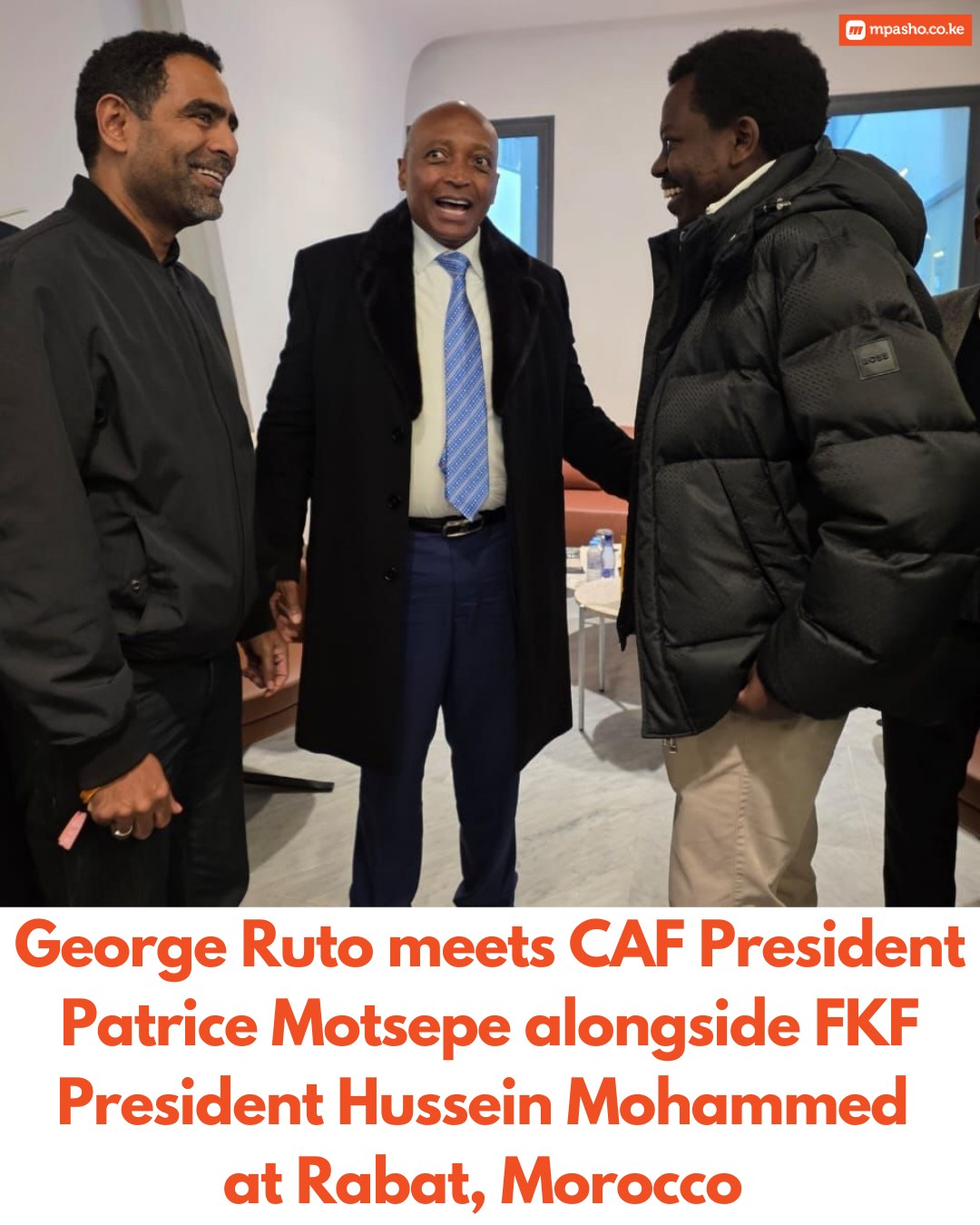 Mpasho News - George Ruto meets CAF President Patrice... | Facebook