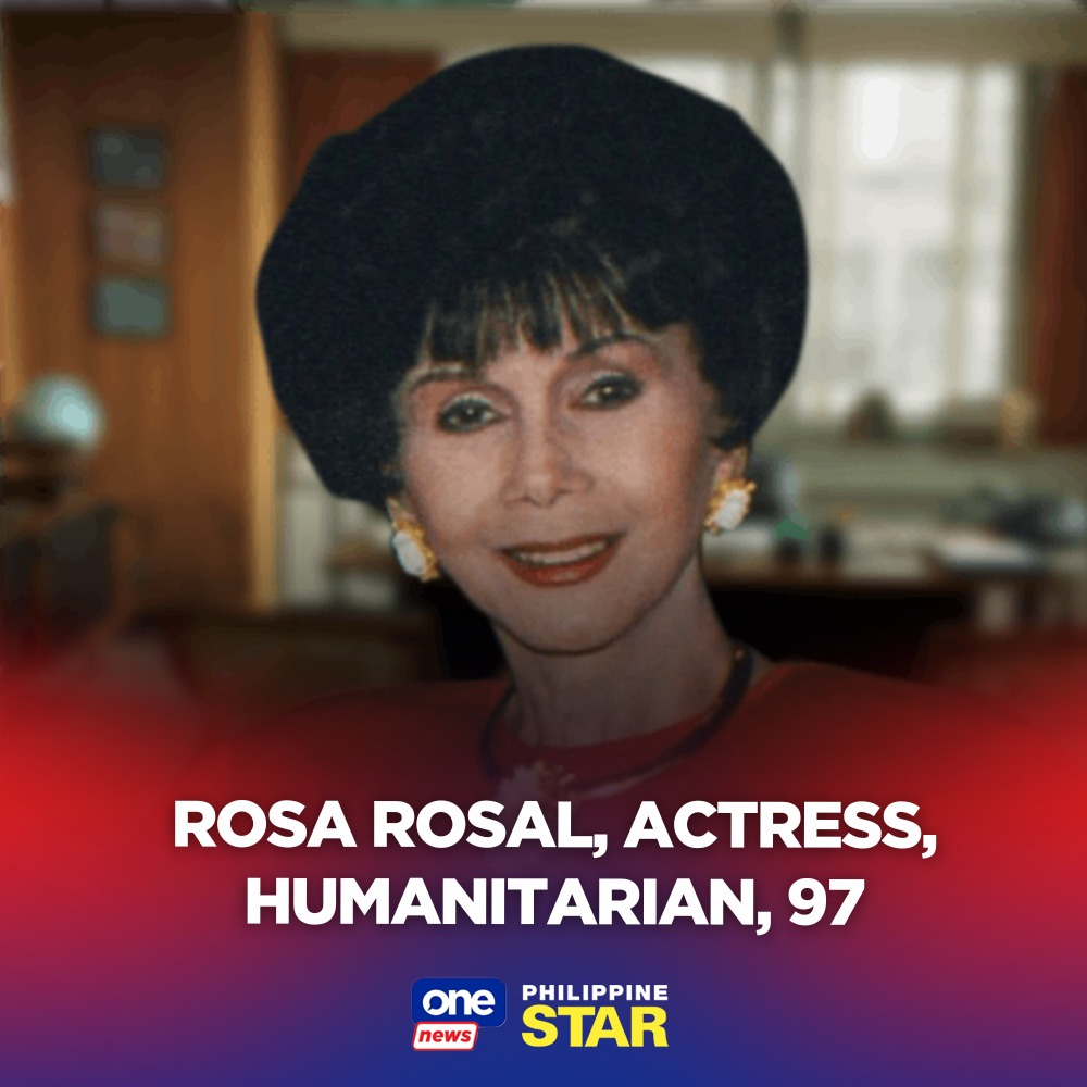 Philippine - Veteran actress Rosa Rosal passed away at the age of 97 ...