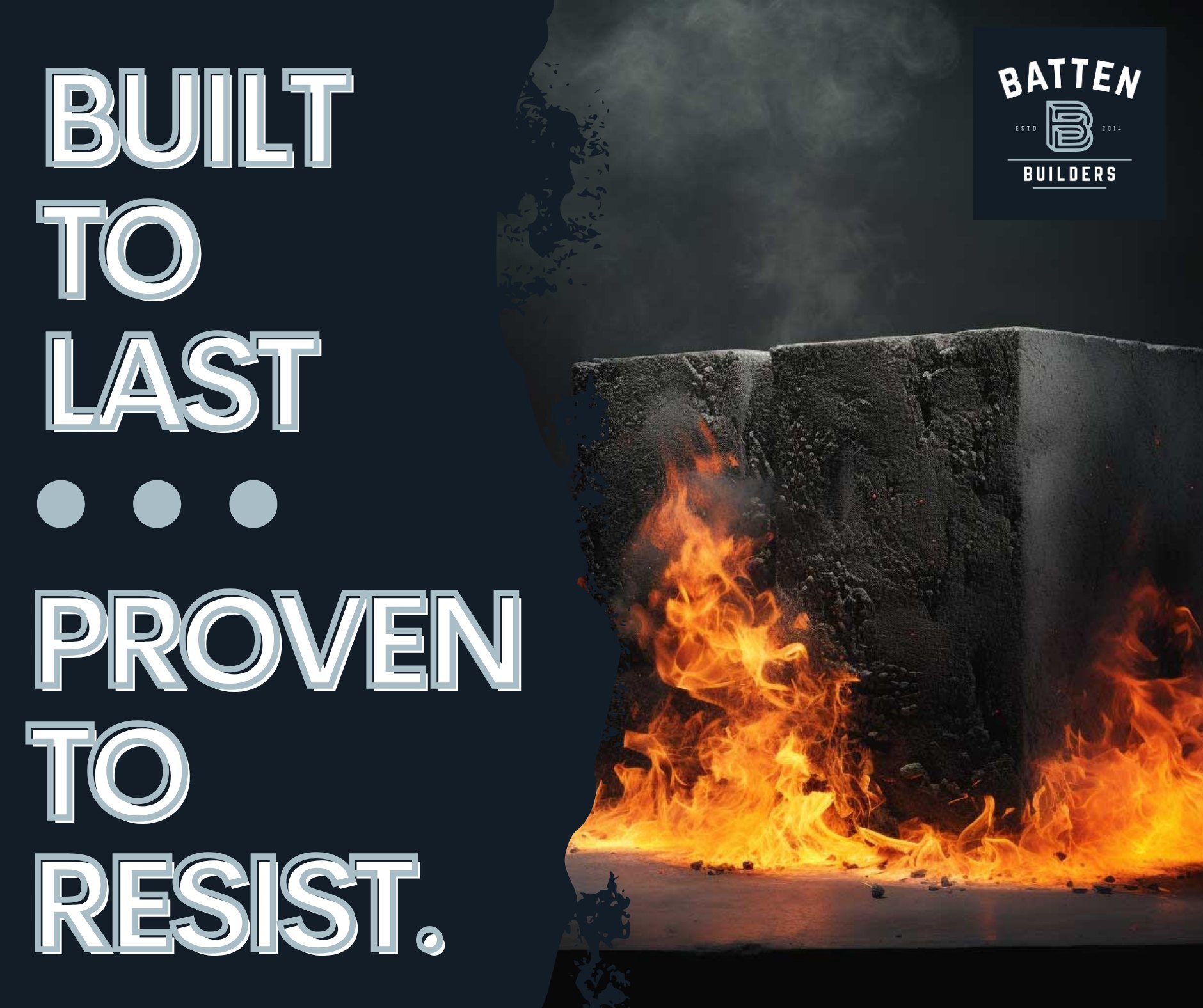 Batten - Safety starts with strength. 🔥 Batten Builders’ ICF homes are ...