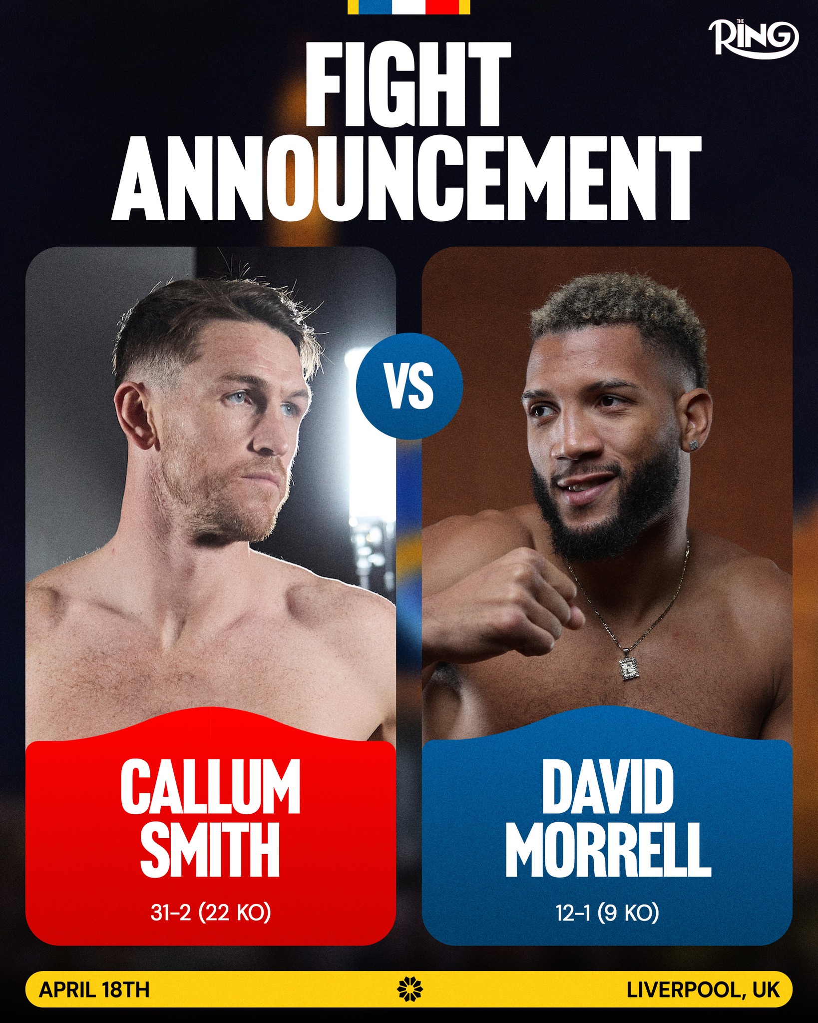 Ring Magazine - ‼️ ANNOUNCED: Callum Smith and David... | Facebook