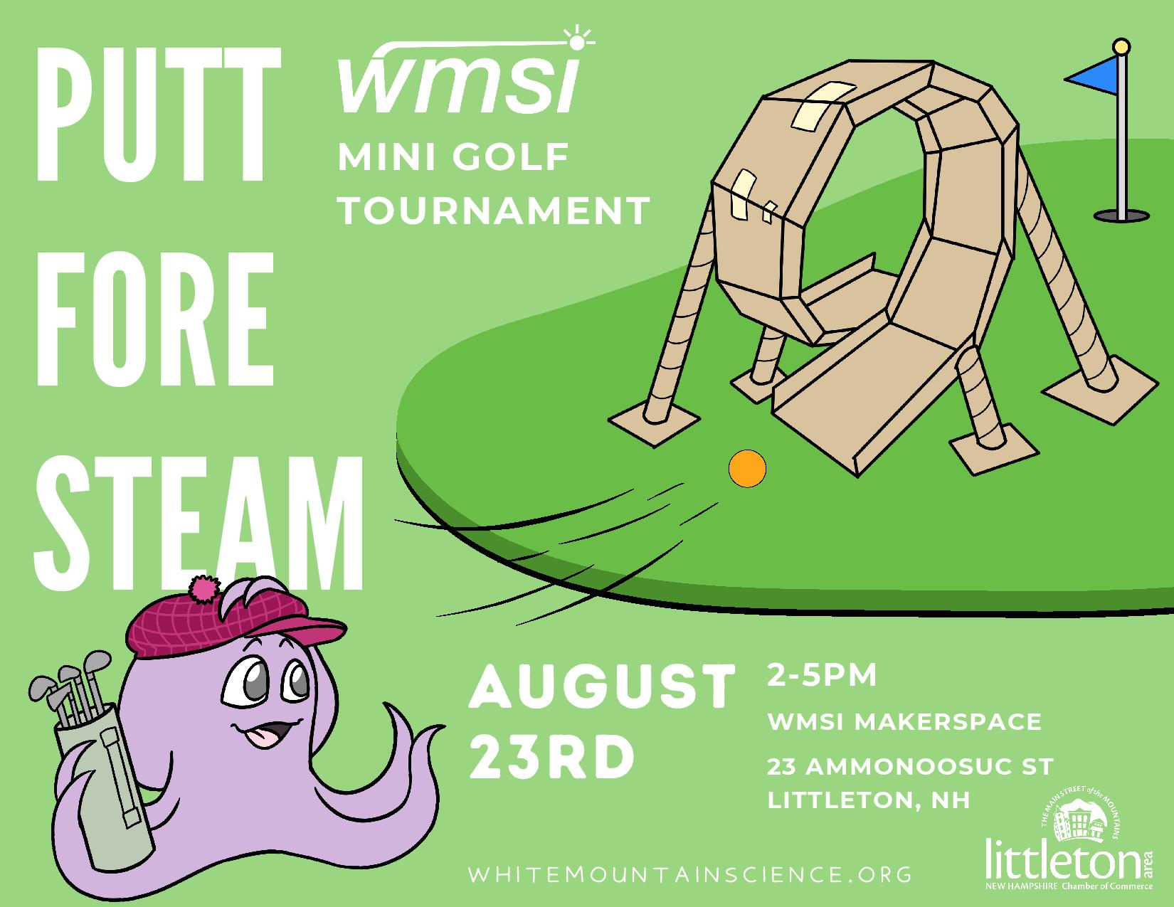 Mildred - Join us for a fun-filled Mini Golf Tournament: Putt Fore ...